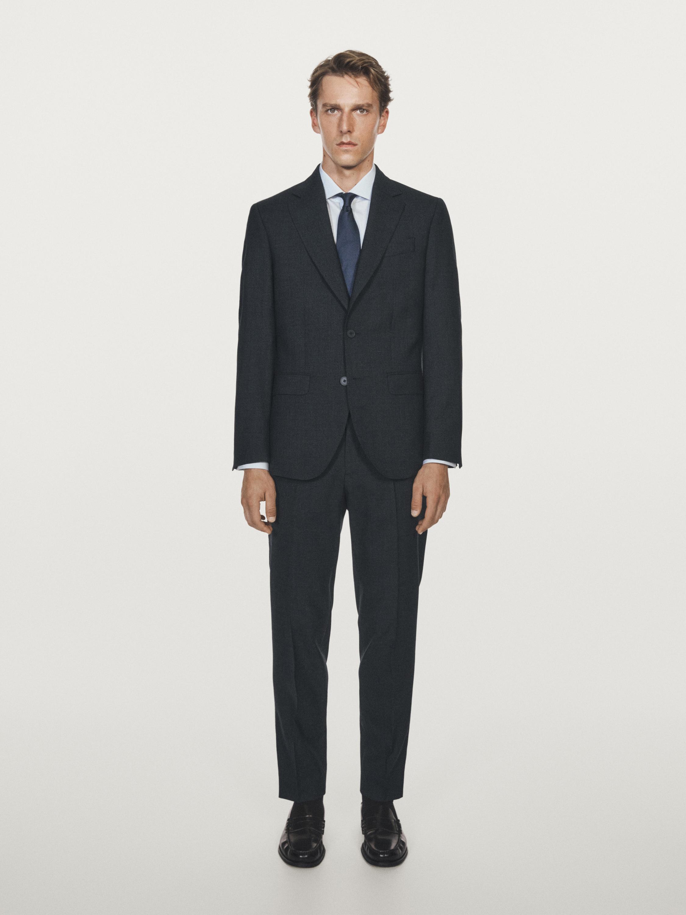 100% wool suit blazer