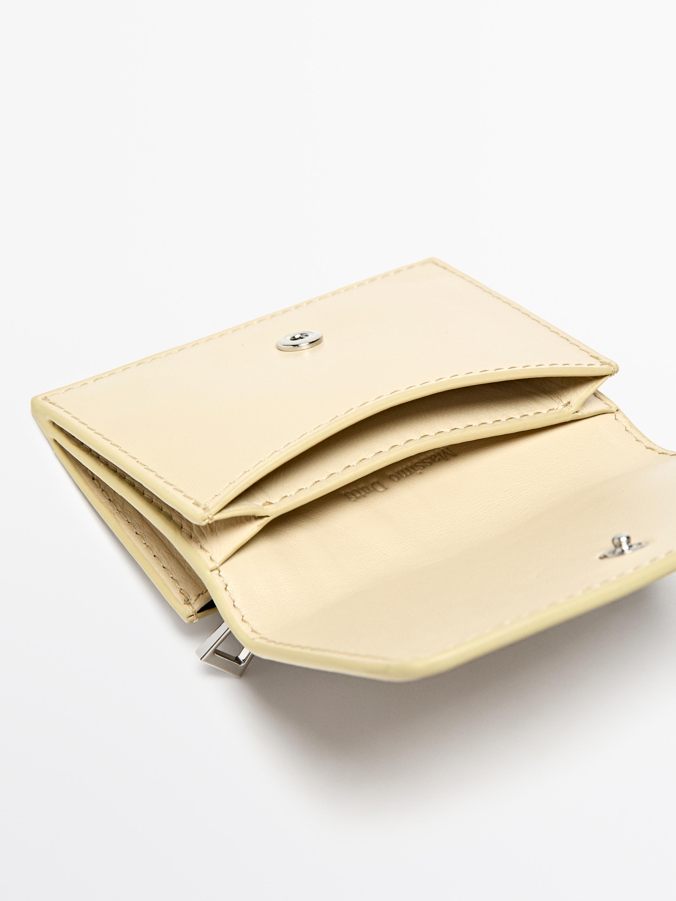 Nappa leather wallet — Vanilla