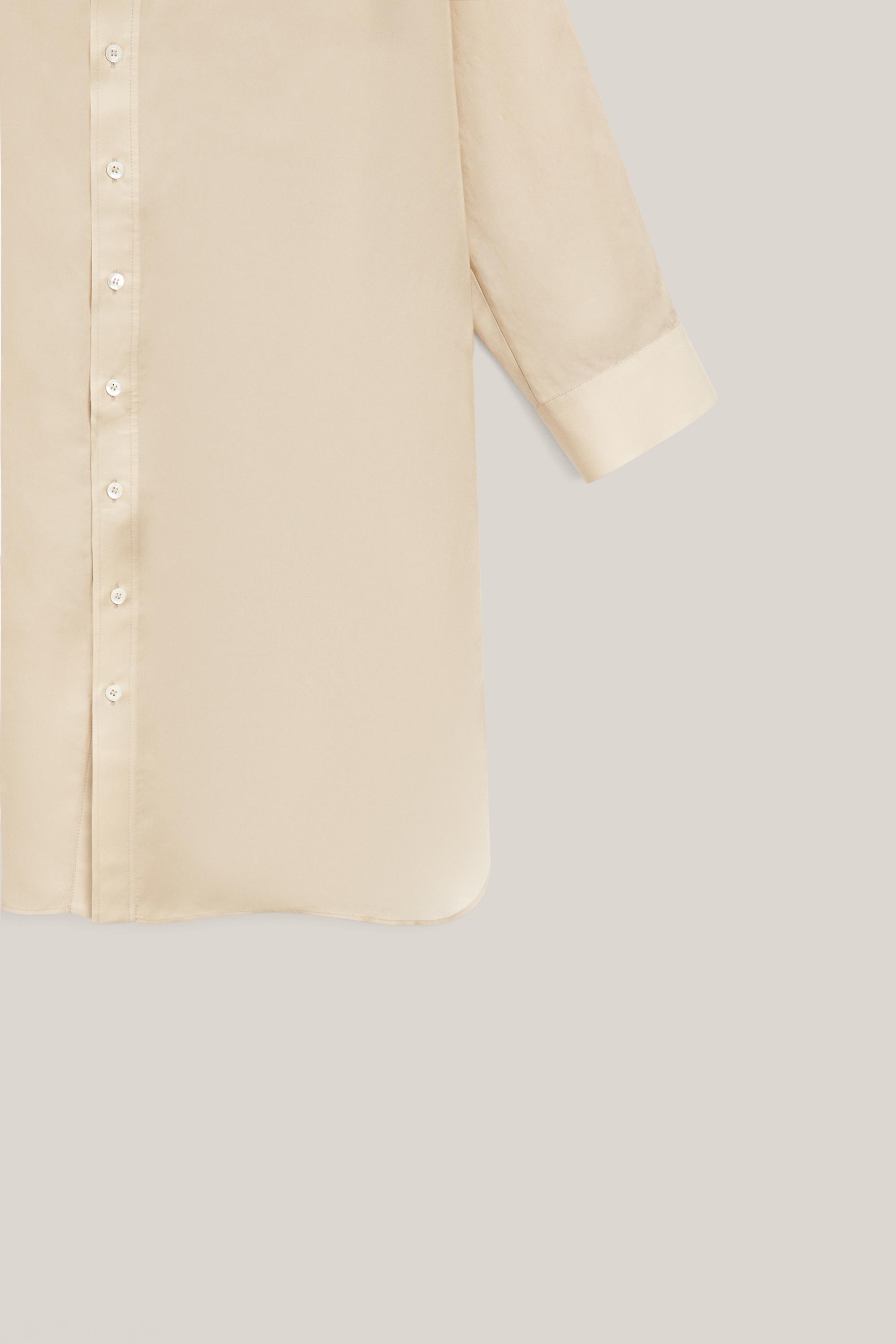 Long flowing oversize shirt - LIMITED EDITION — CREAM