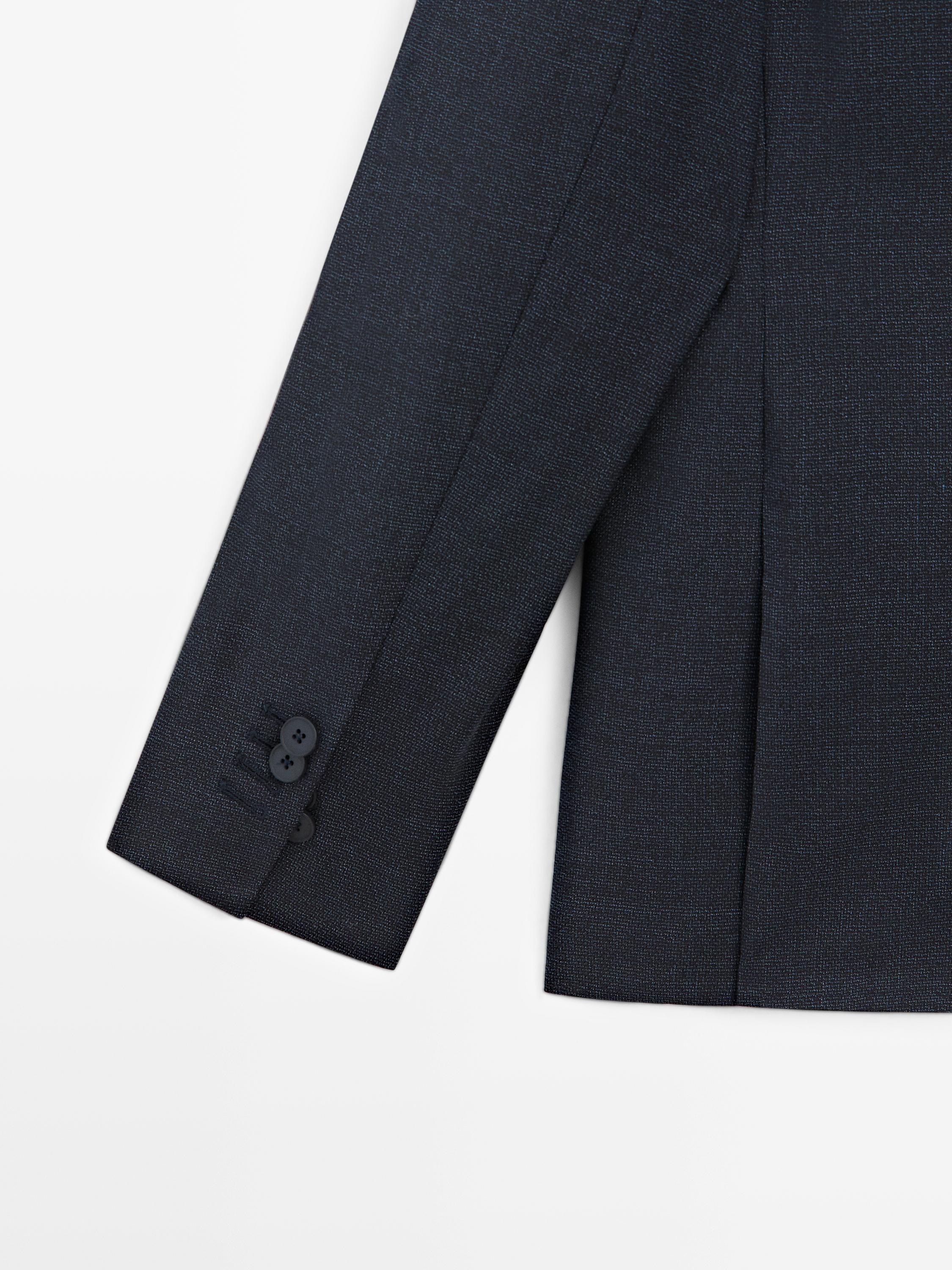100% cool wool suit blazer — INDIGO