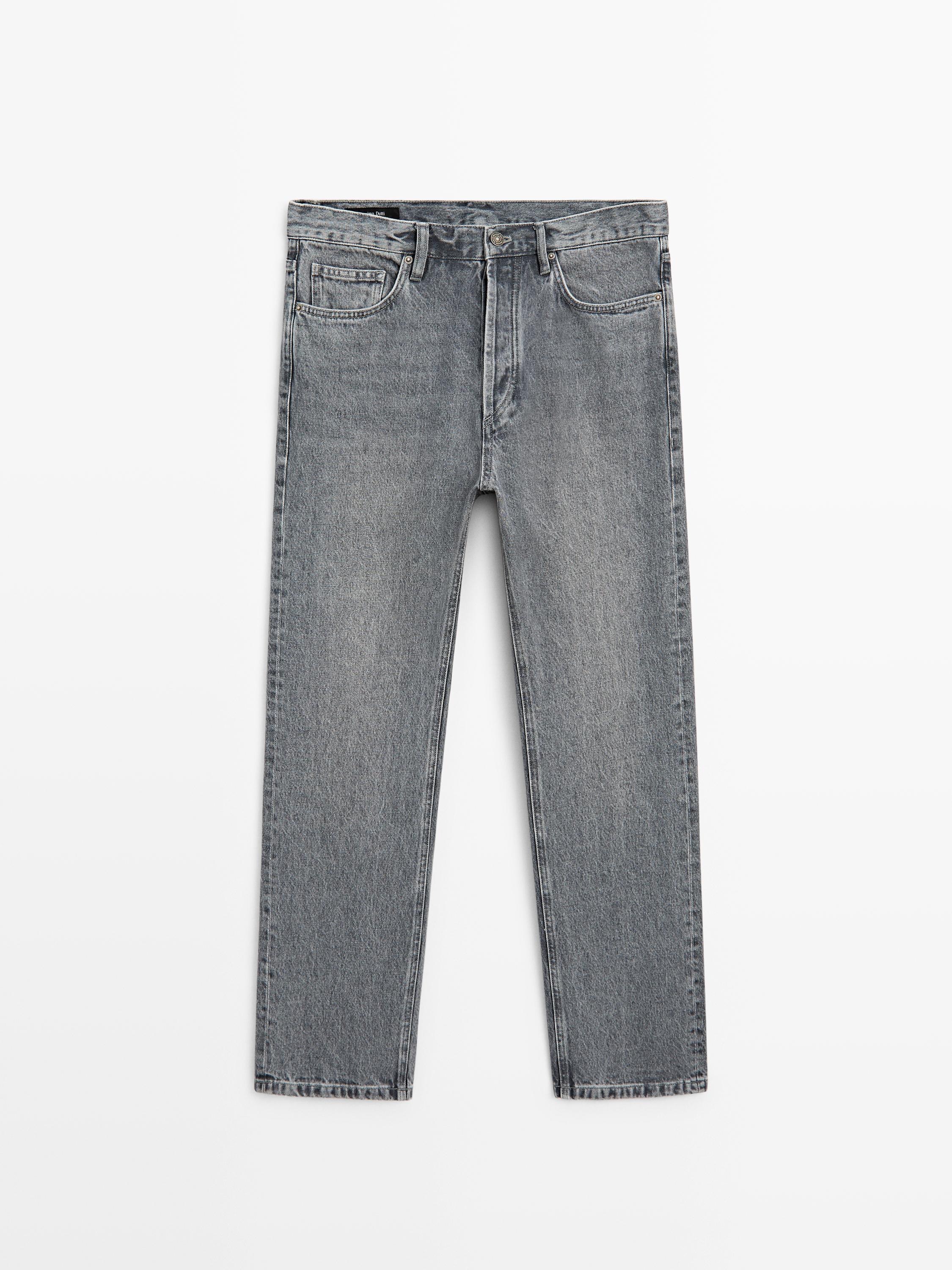 Straight-leg jeans — BLUISH GREY