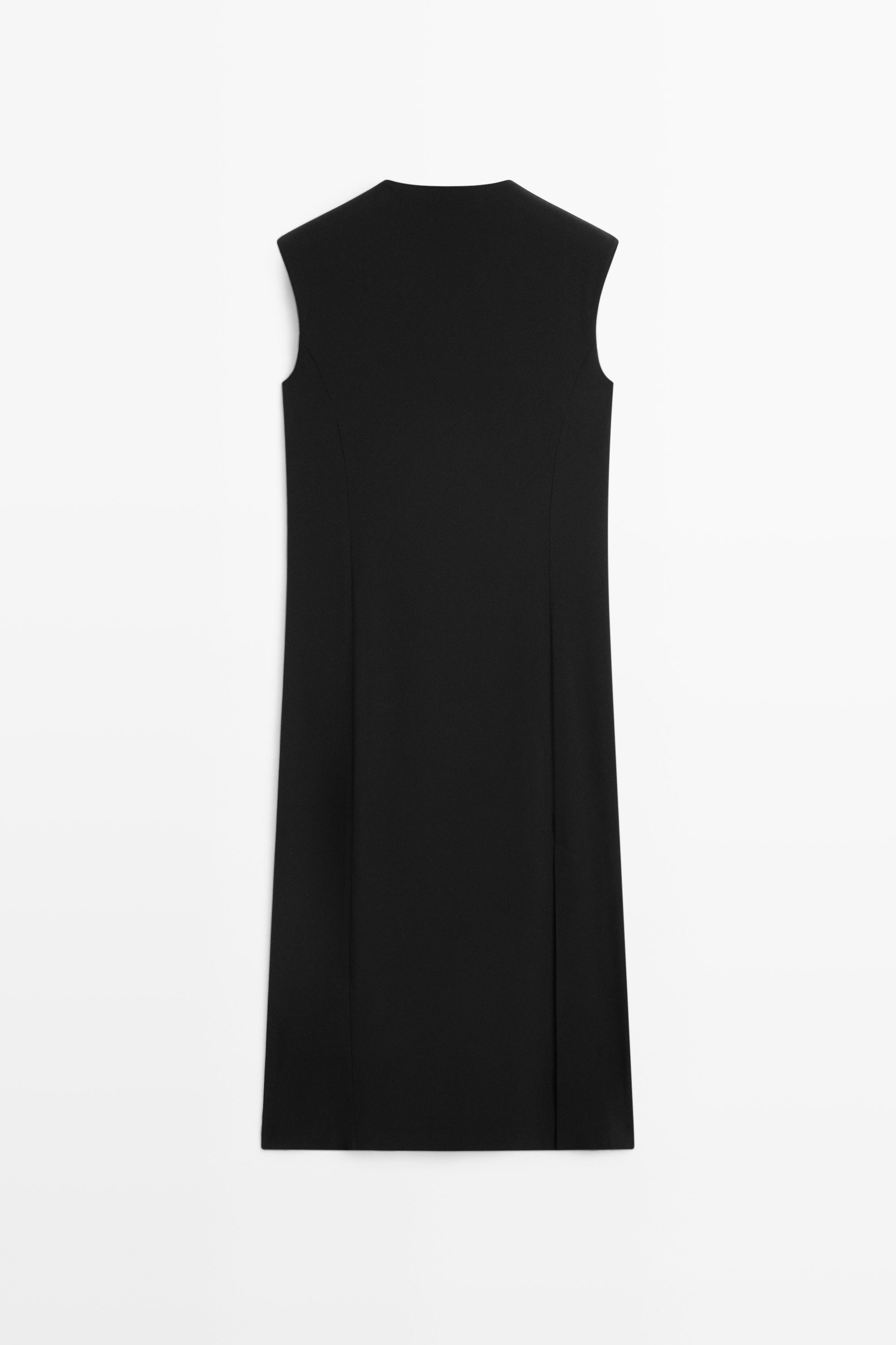 Vestido midi botonadura