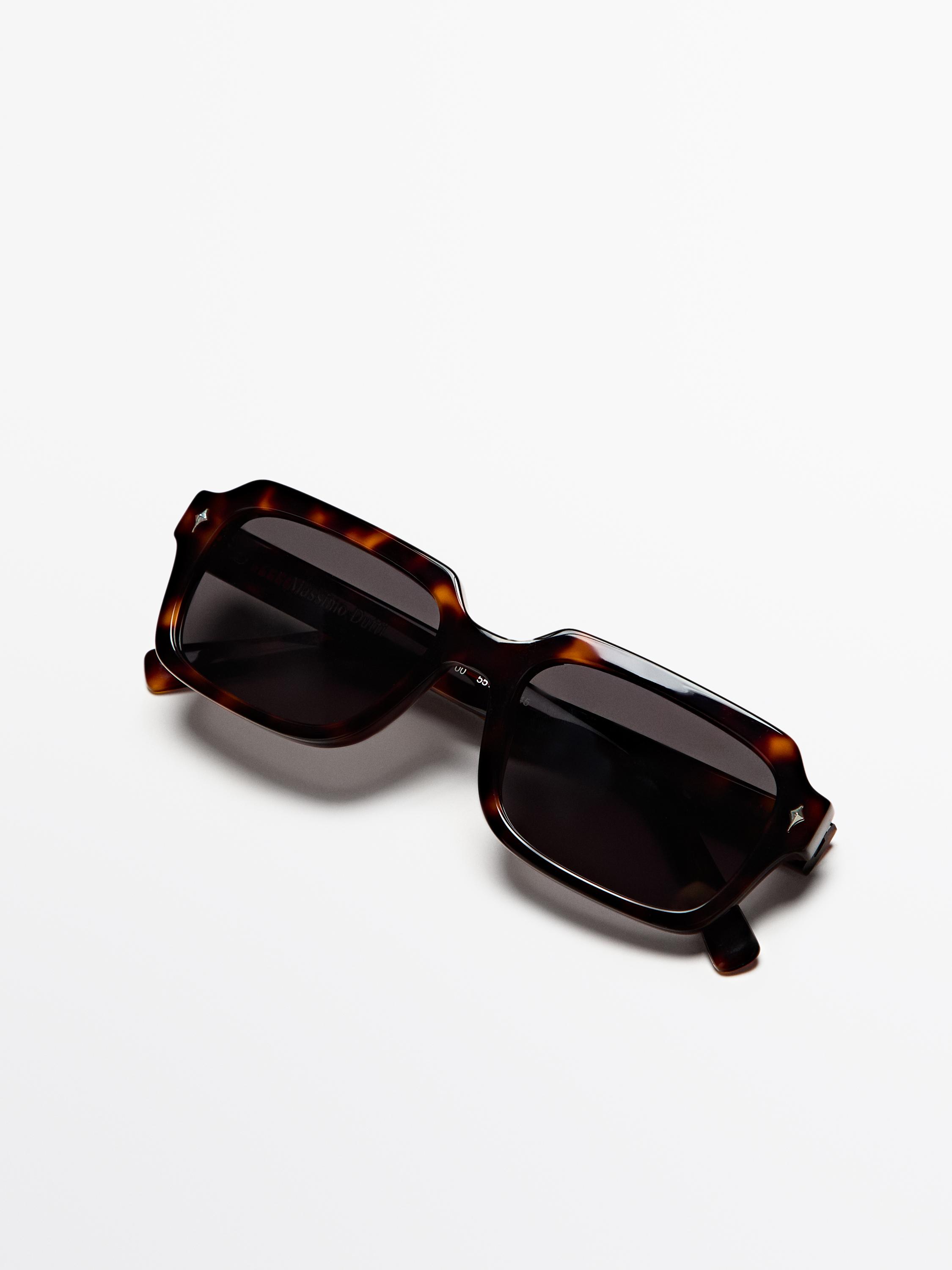 Rectangular sunglasses — BROWN