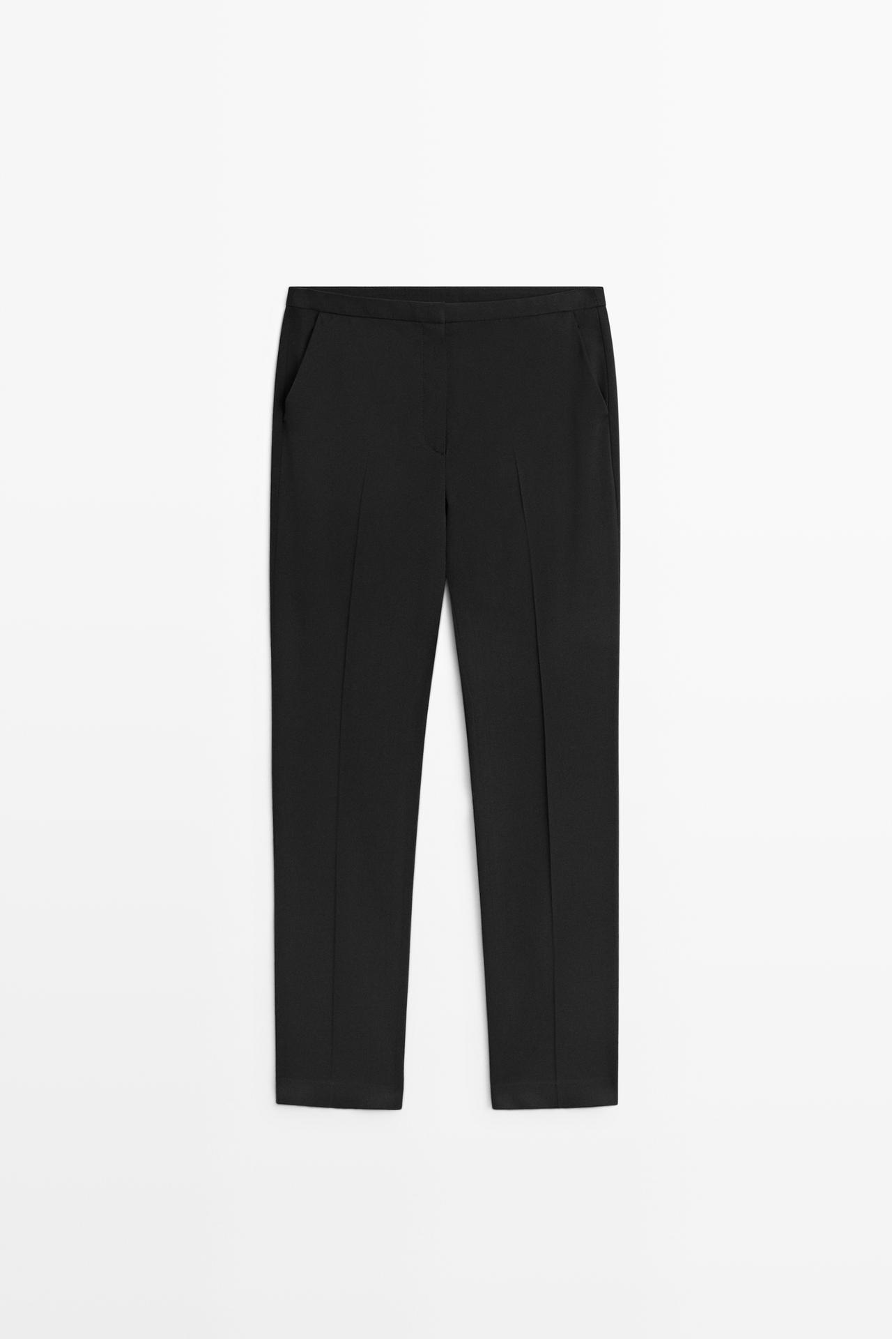 100% wool pants — BLACK
