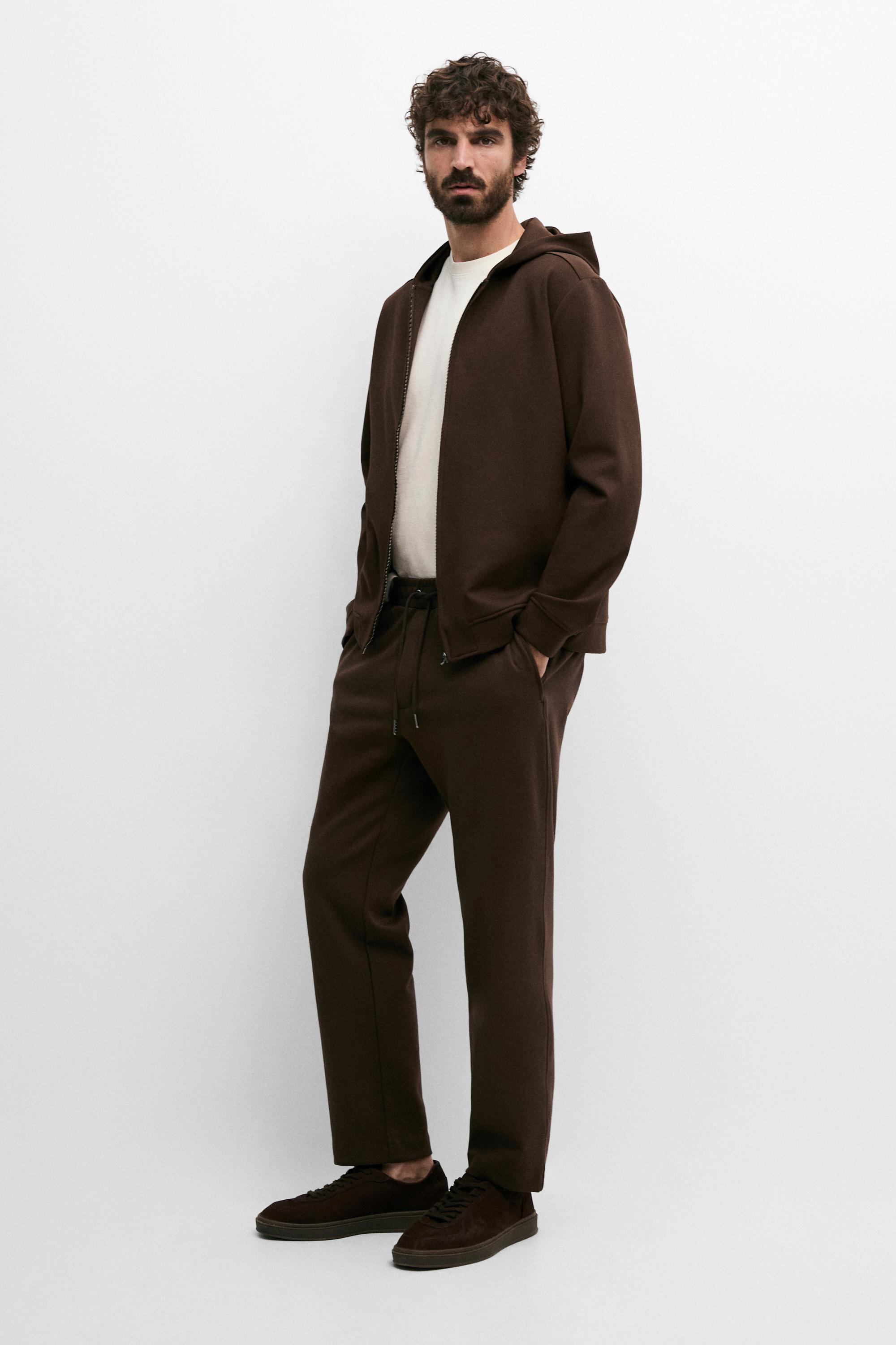 Total look short hooded jacket