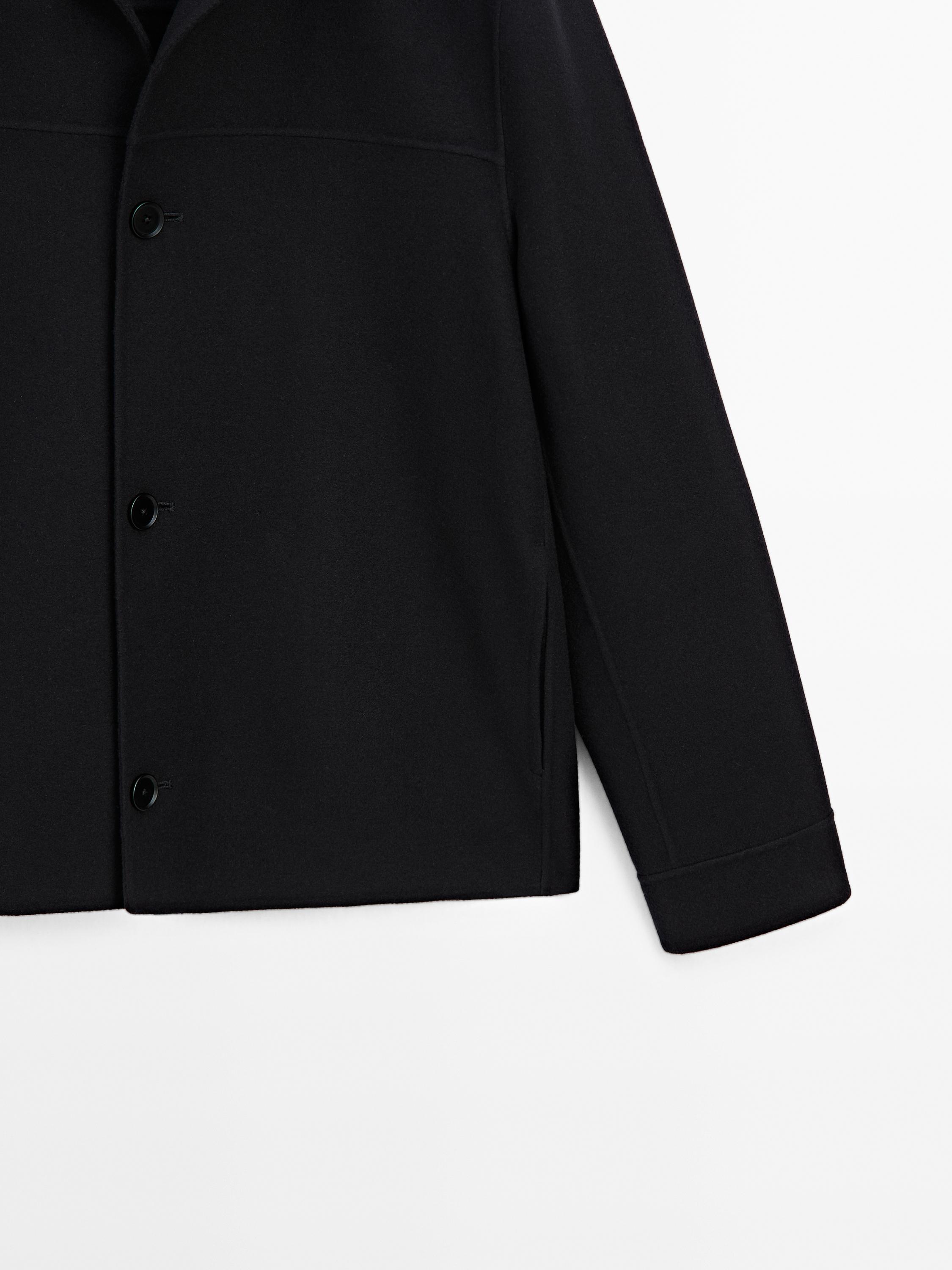 Double-layer wool jacket