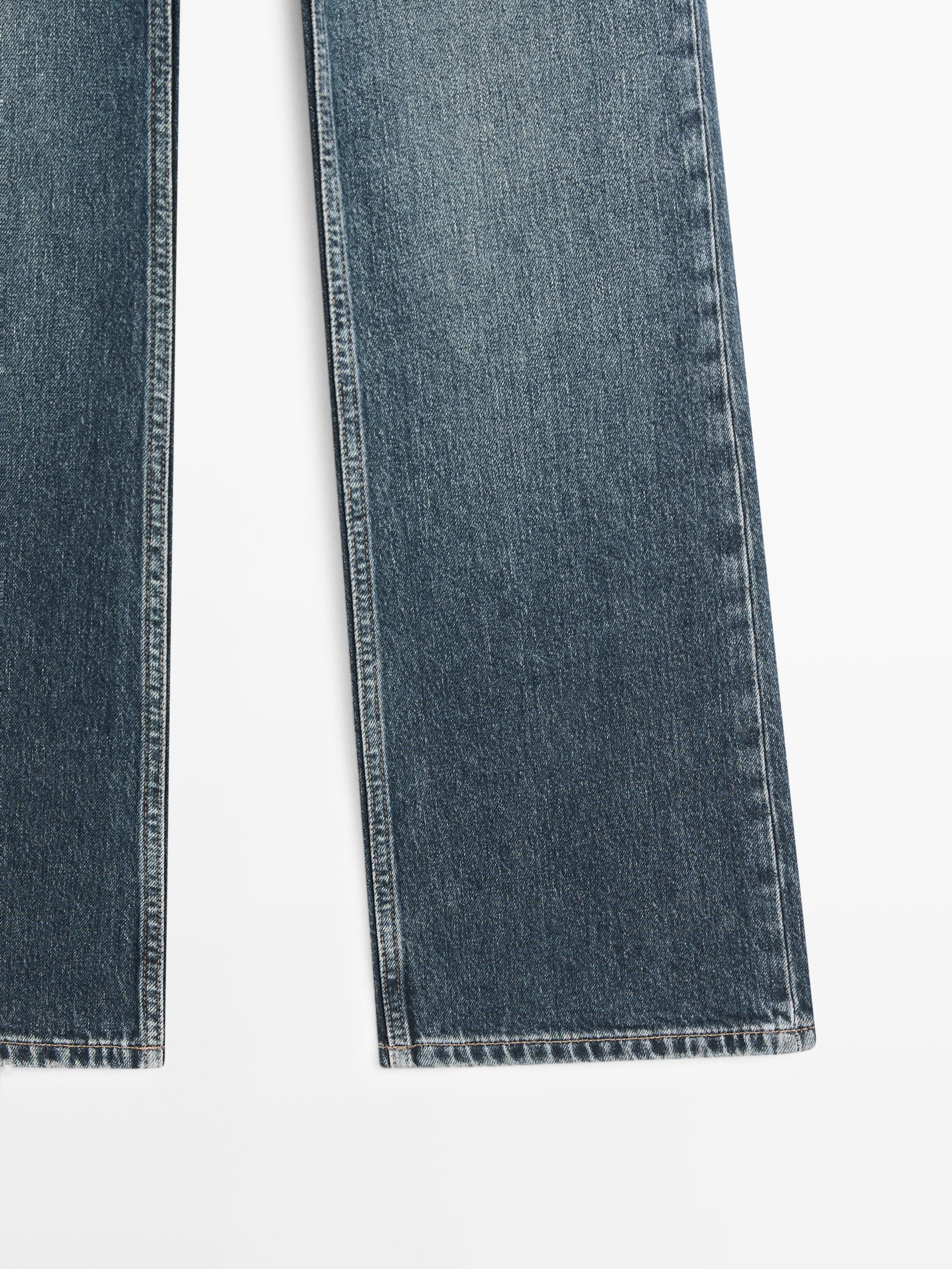 High-waist boot-cut jeans — MEDIUM BLUE