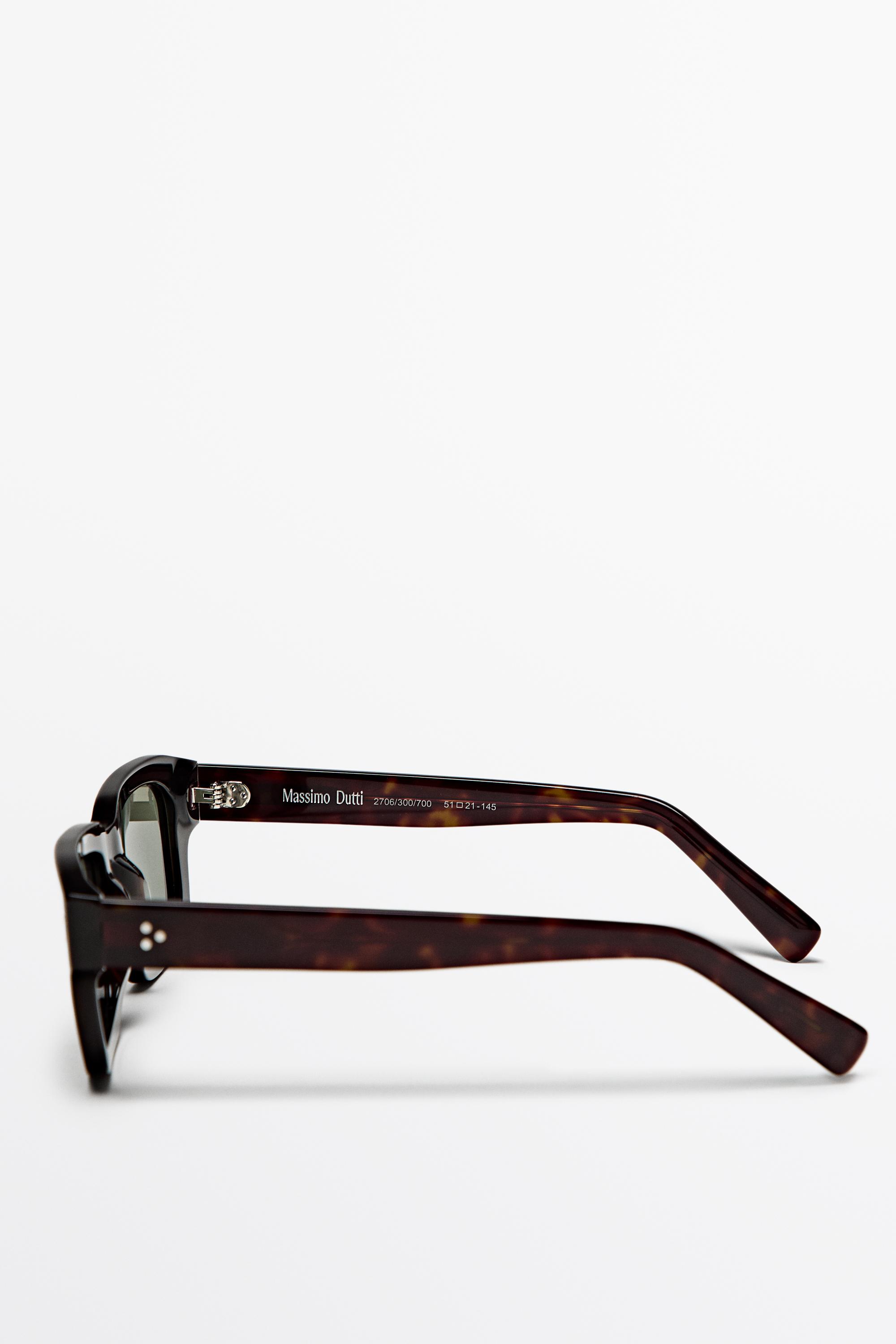 Rectangular sunglasses — BROWN