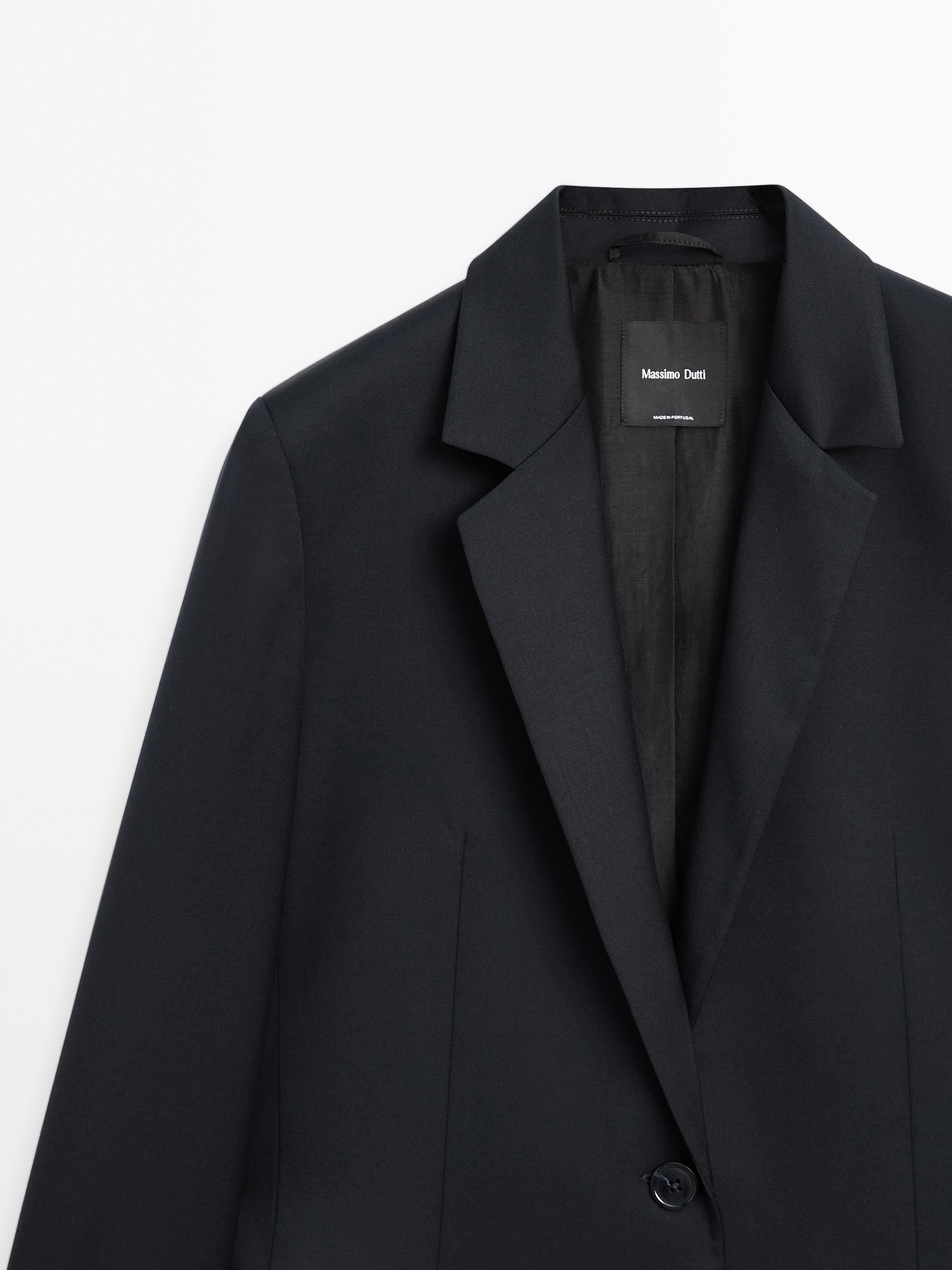 100% extra fine two-button blazer