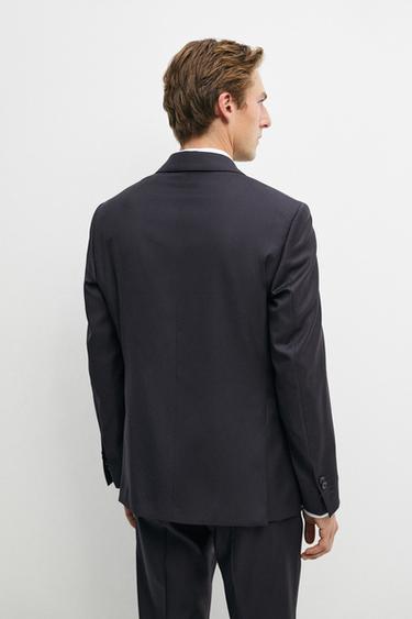 100% cool wool suit blazer — NAVY BLUE 5