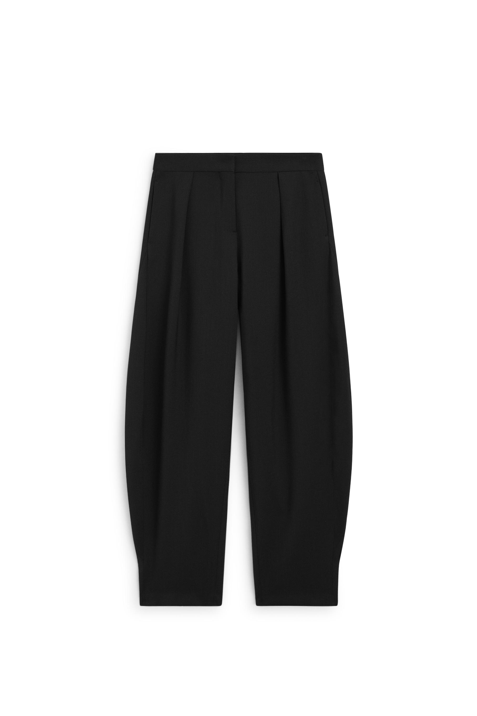 Barrel fit tailored pants with darts - LIMITED EDITION by Massimo Dutti