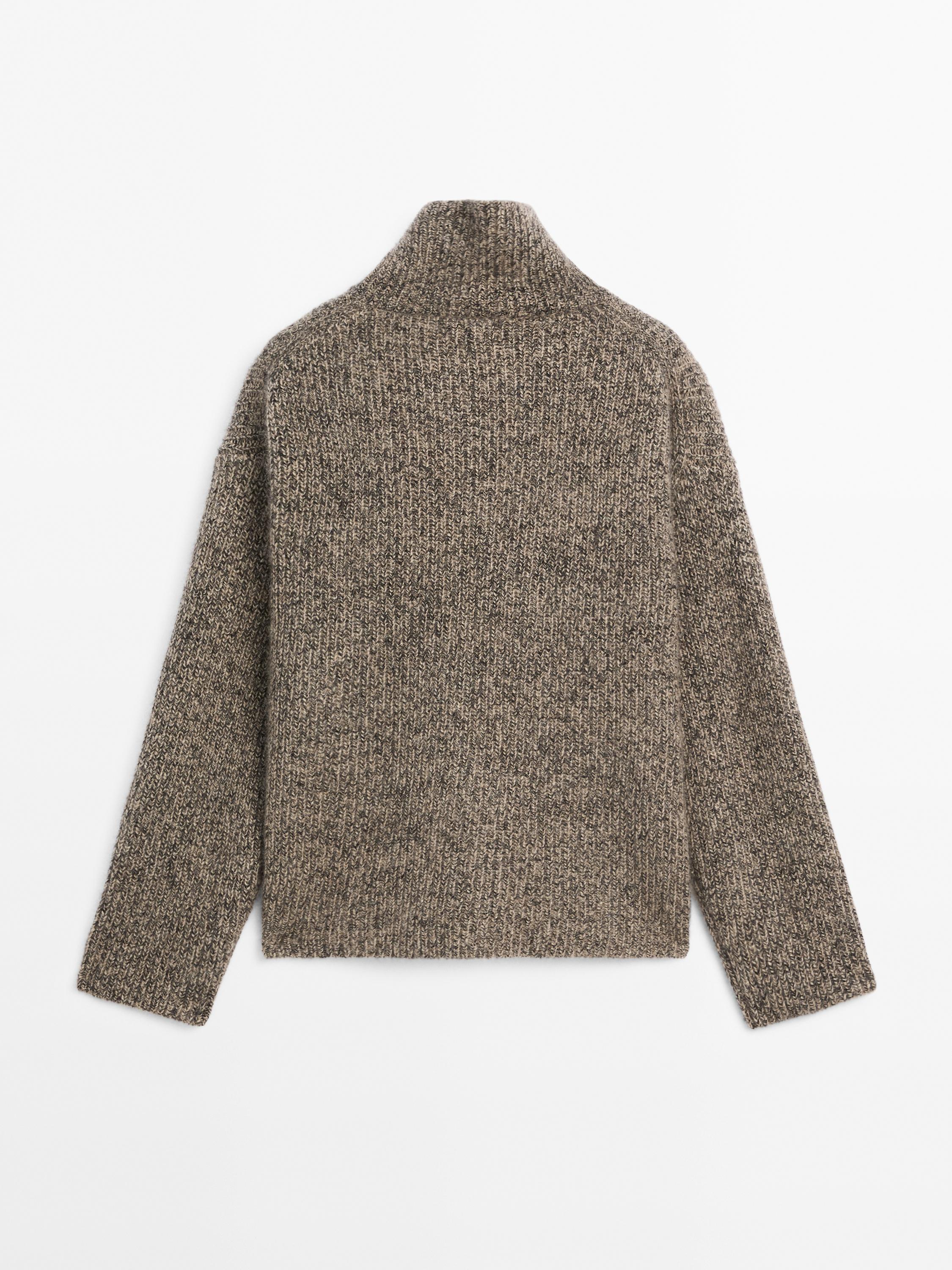Pullover a collo alto 100% cashmere