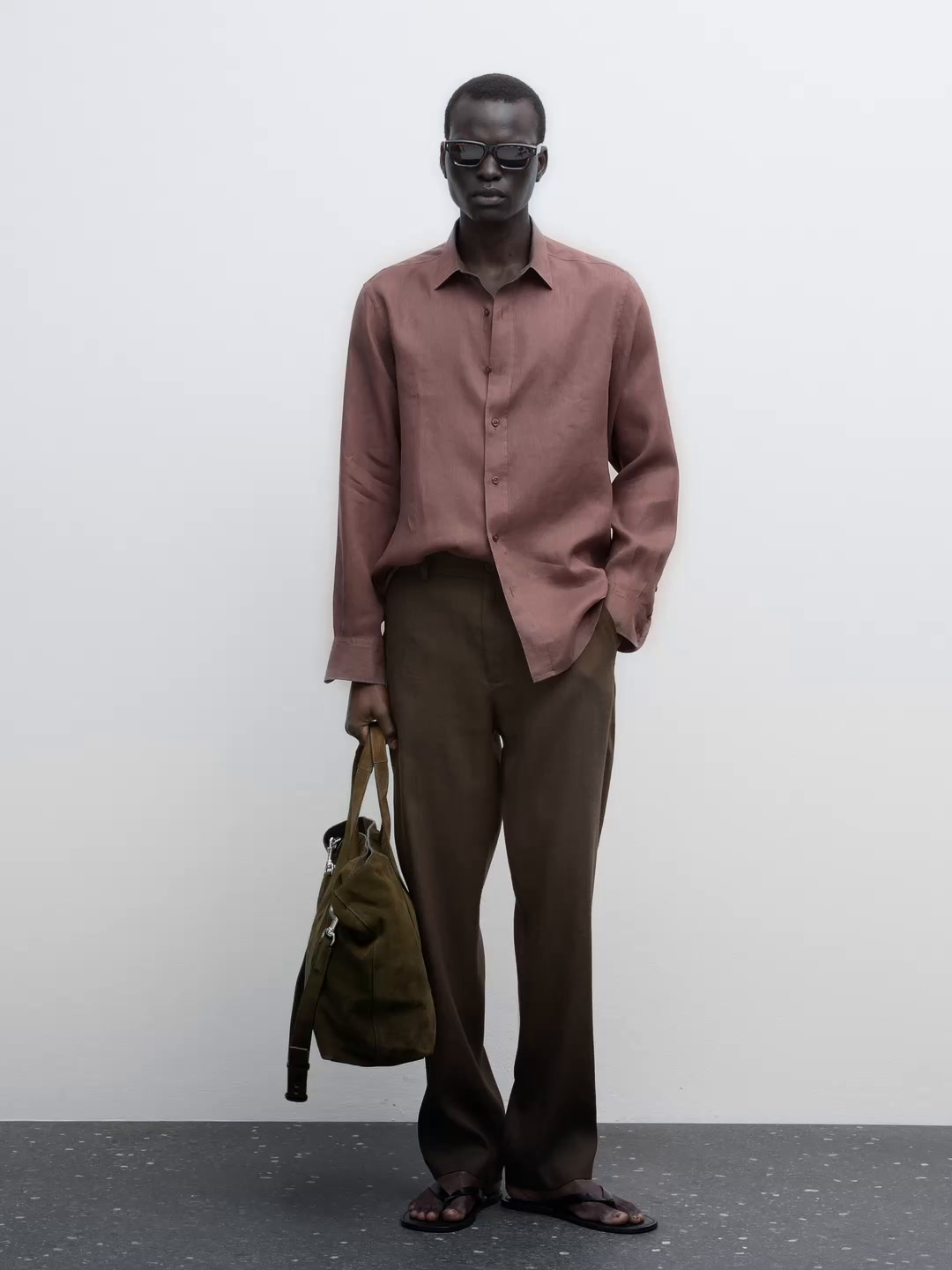 Slim fit shirt 100% linen