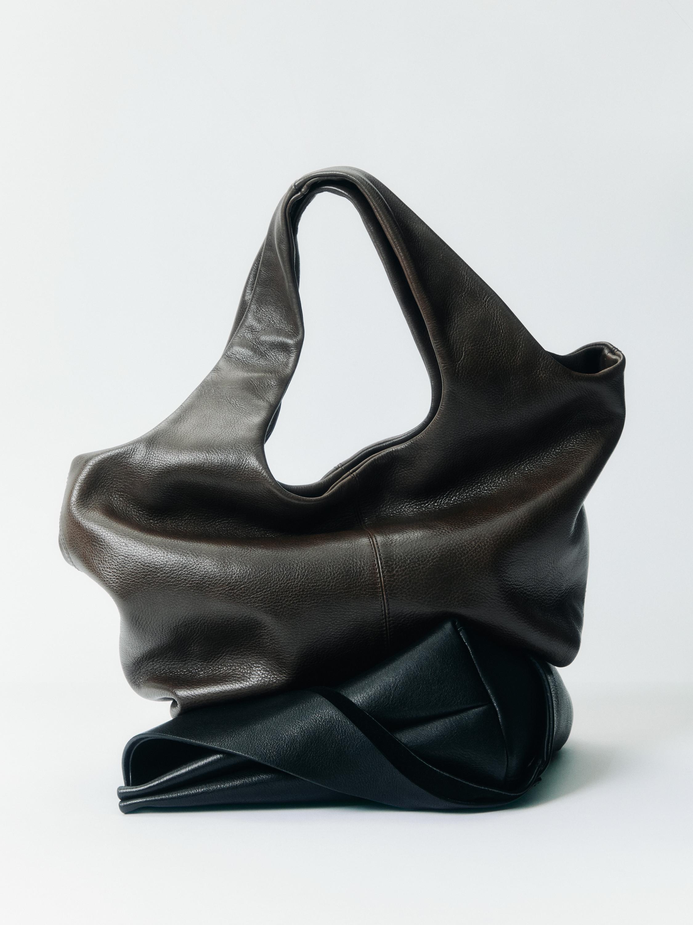 Medium nappa leather bag — BROWN