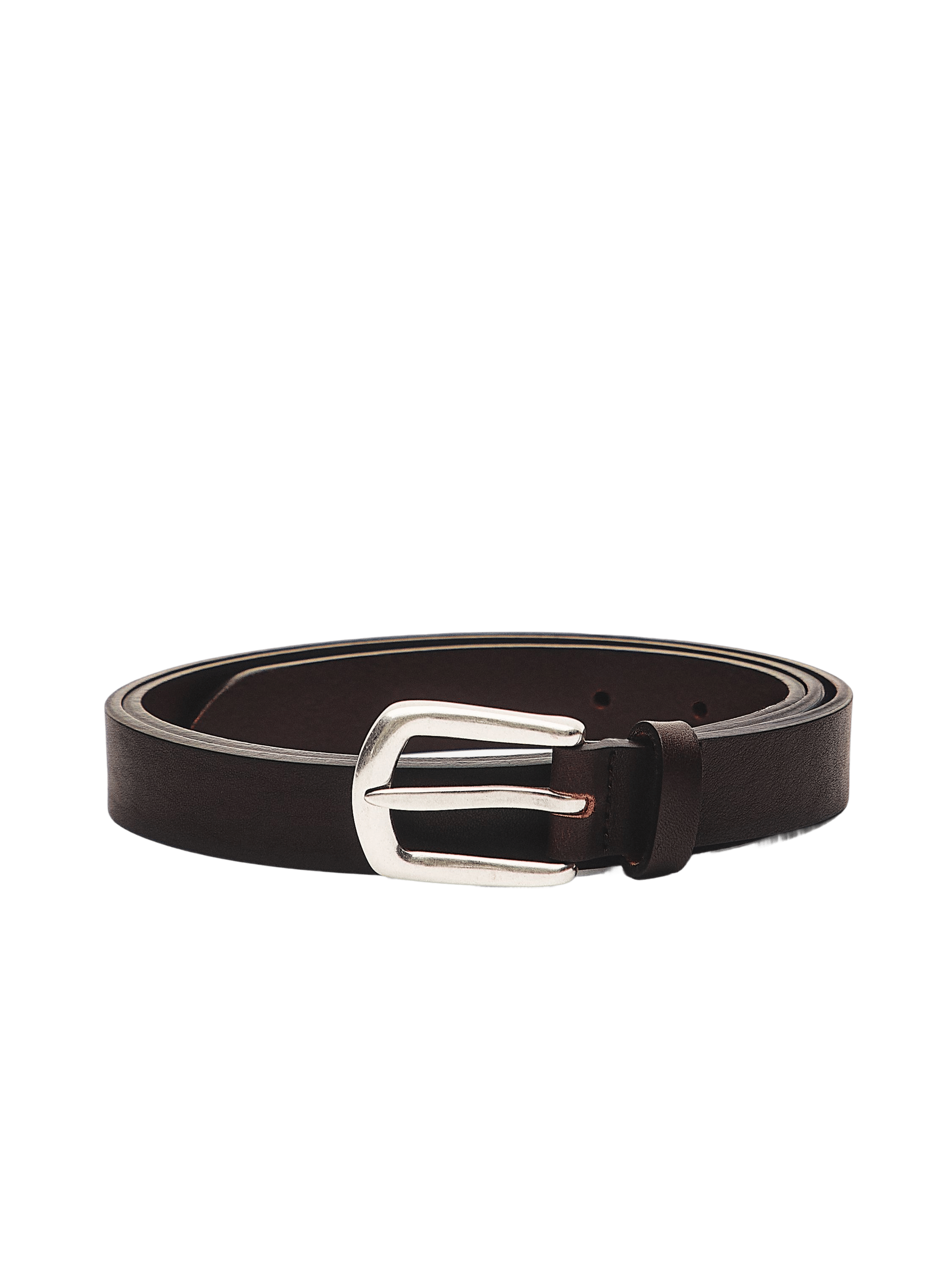 Nappa leather belt — BROWN