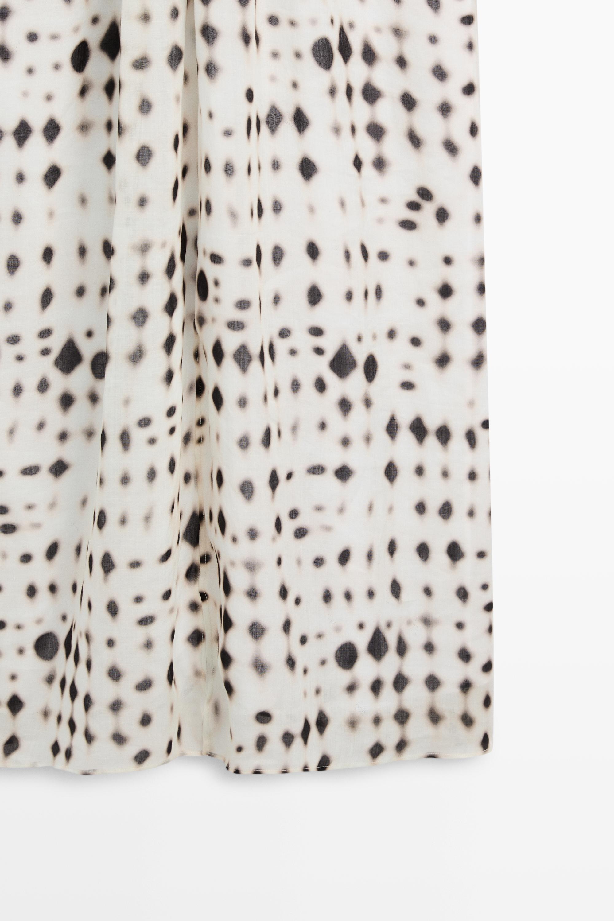 Printed halter dress — Off white
