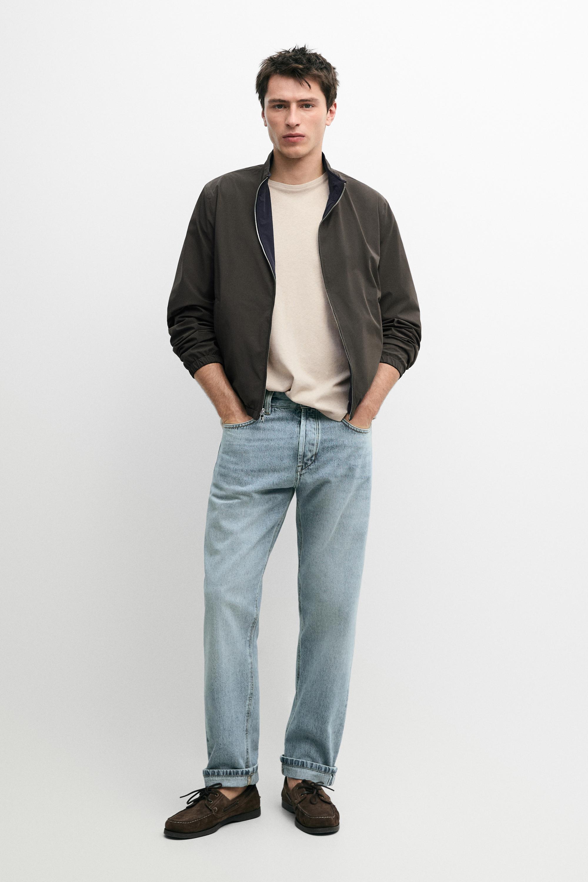 Short reversible jacket — NAVY BLUE