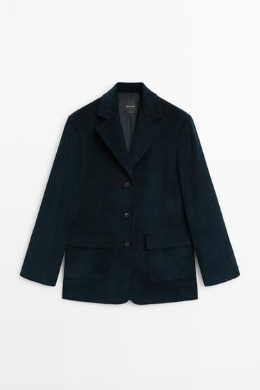100% cotton corduroy blazer — Dark Blue 2