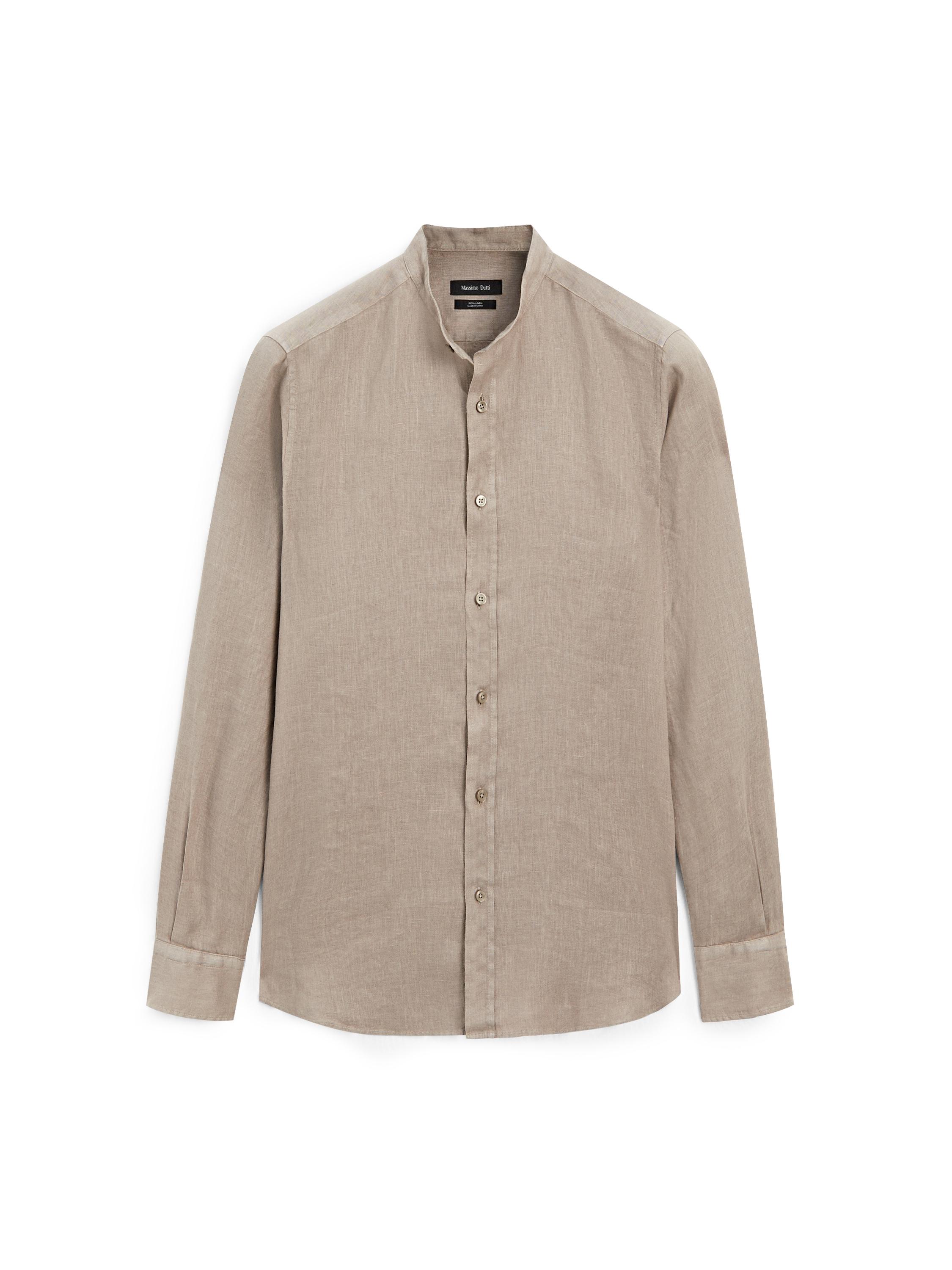 Slim fit stand collar shirt — CAREY