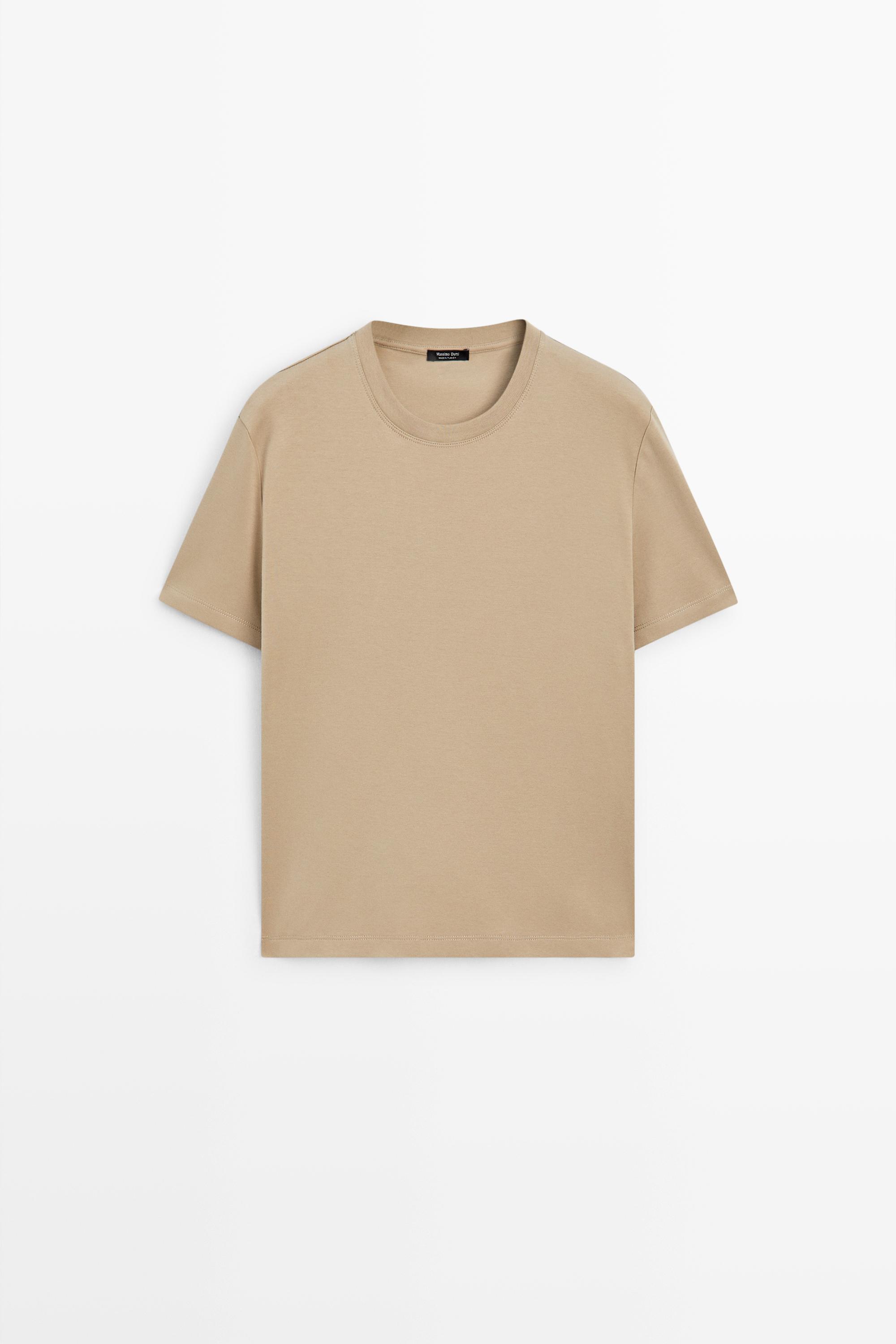 Regular fit short sleeve T-shirt. — STONE