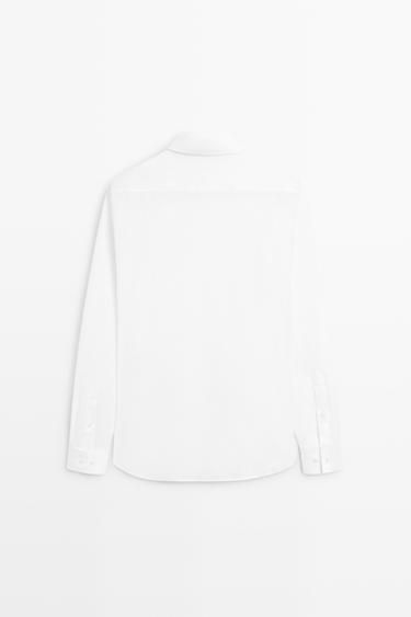 100% cotton regular fit shirt — WHITE 6