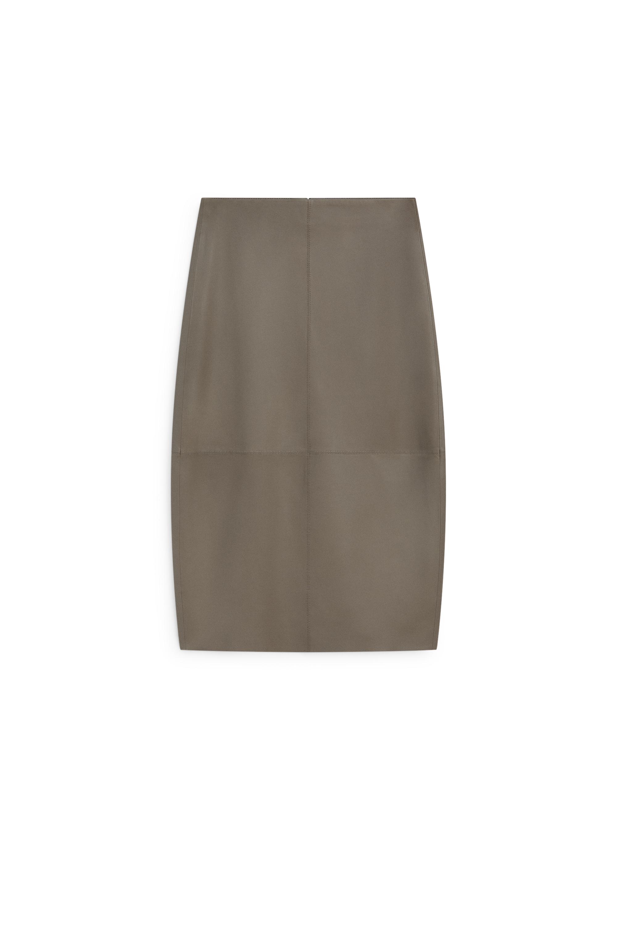 Midi pencil leather skirt - LIMITED EDITION by Massimo Dutti