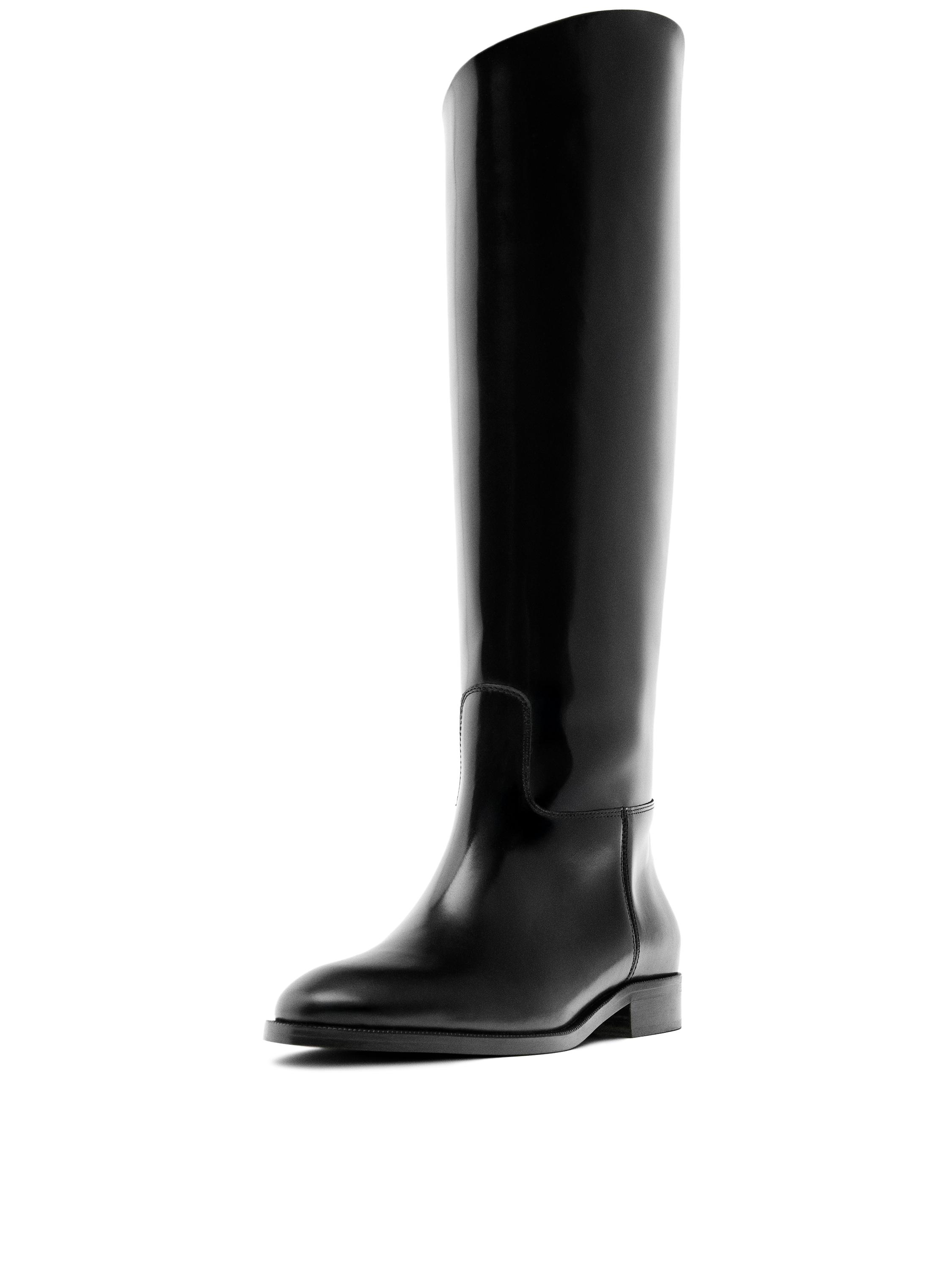 Leather riding boots - Made in Spain — BLACK