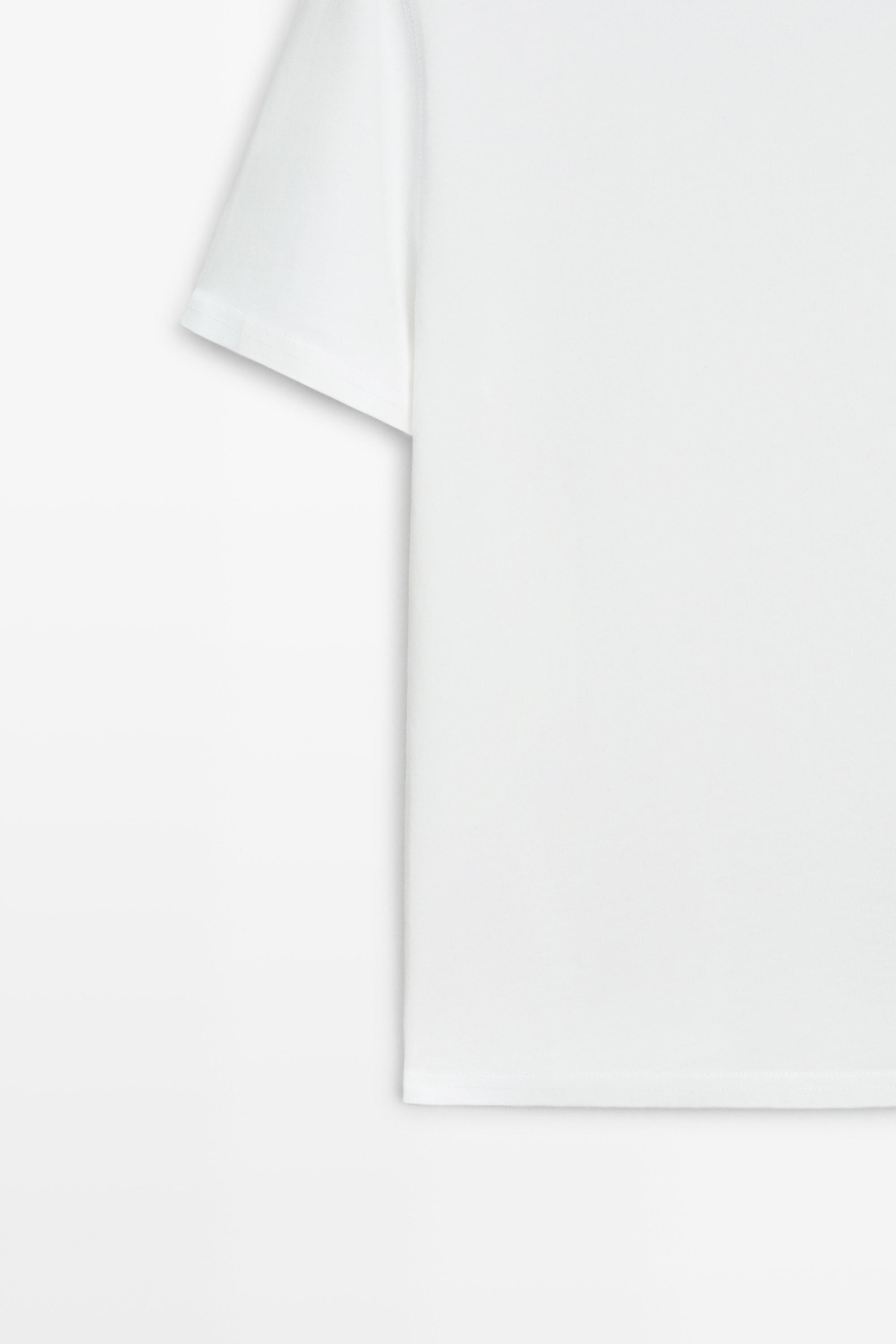 100% cotton short sleeve T-shirt — Off white