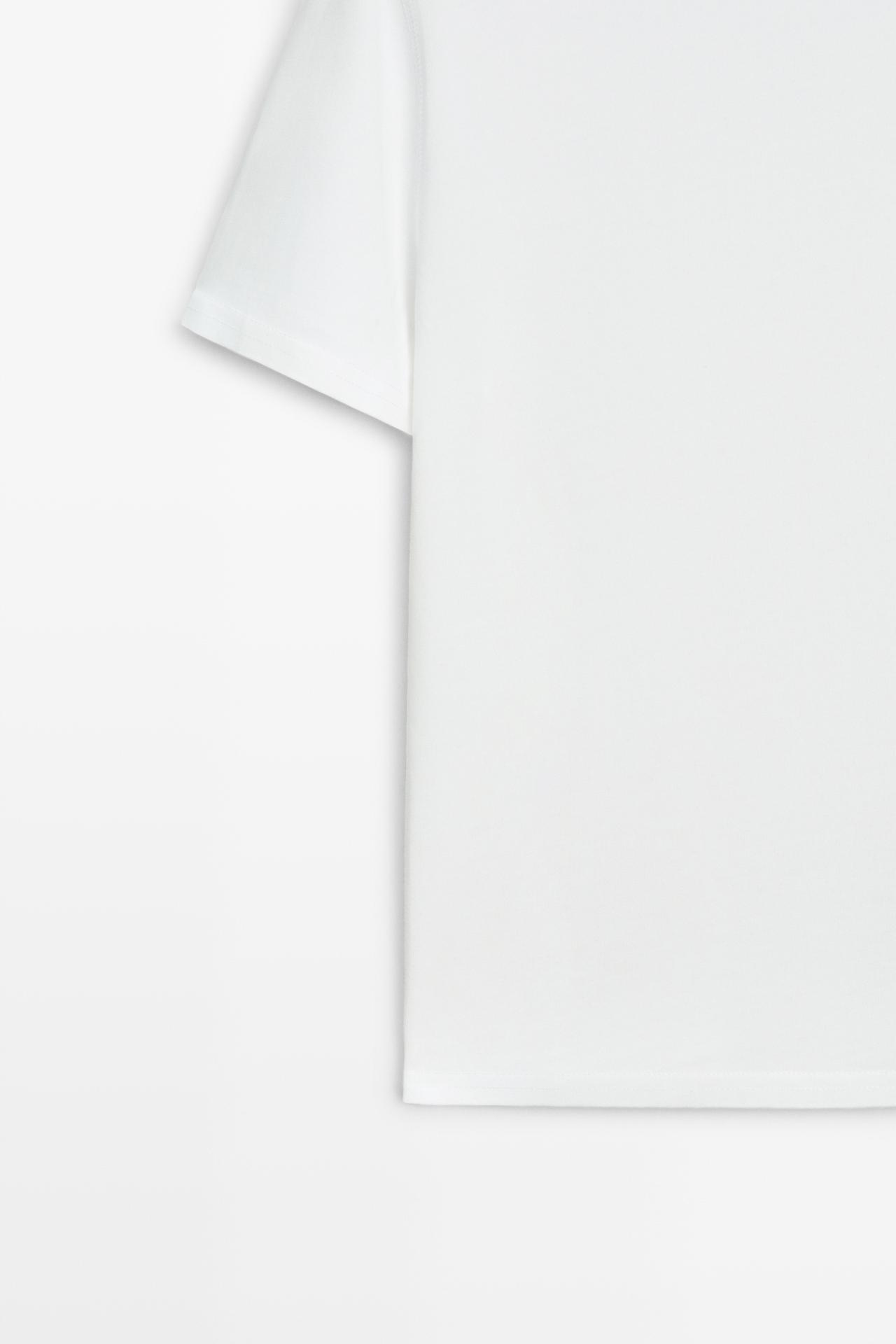 100% cotton short sleeve T-shirt — Off white