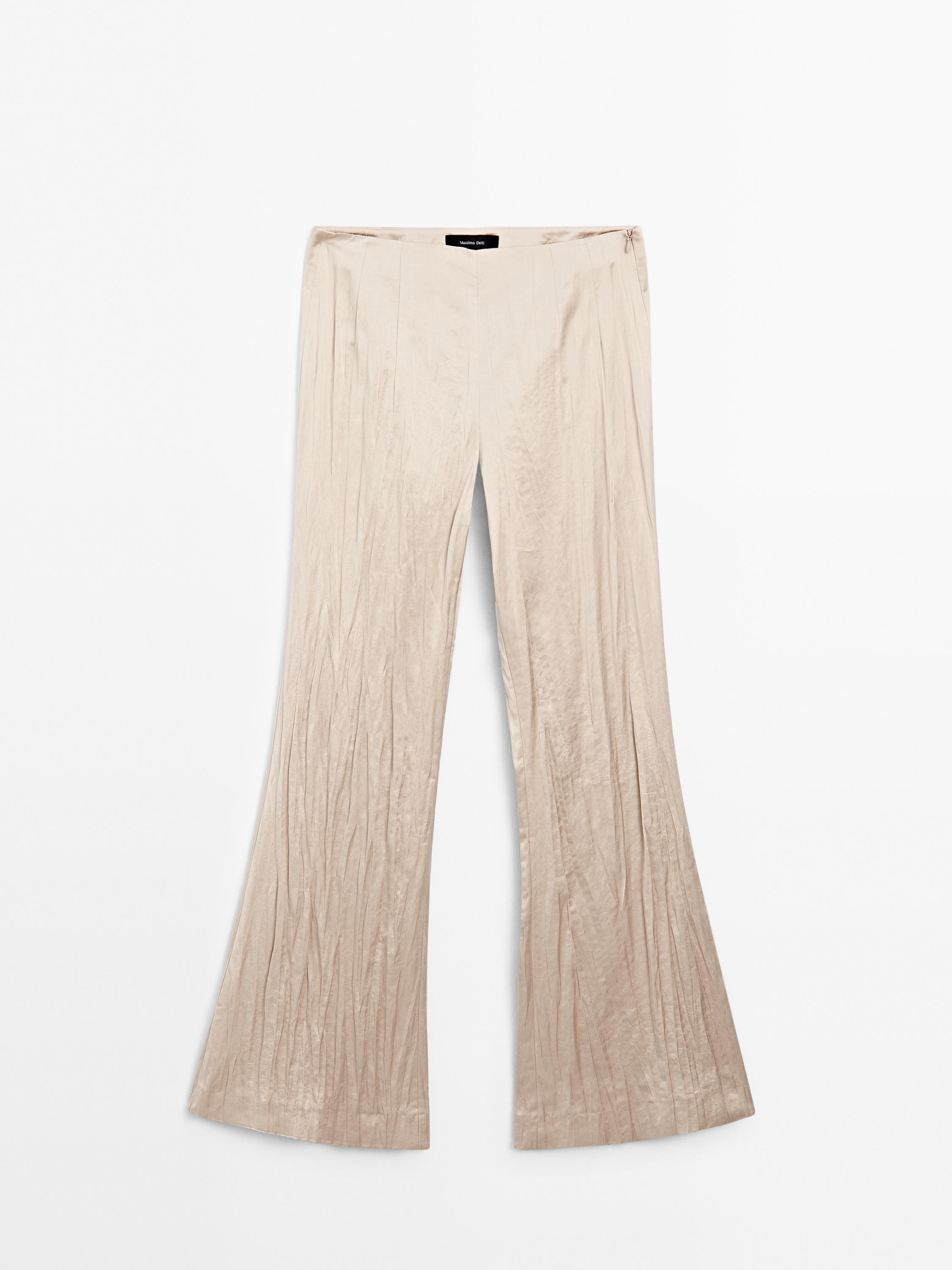 Pantalon flare fit fluido