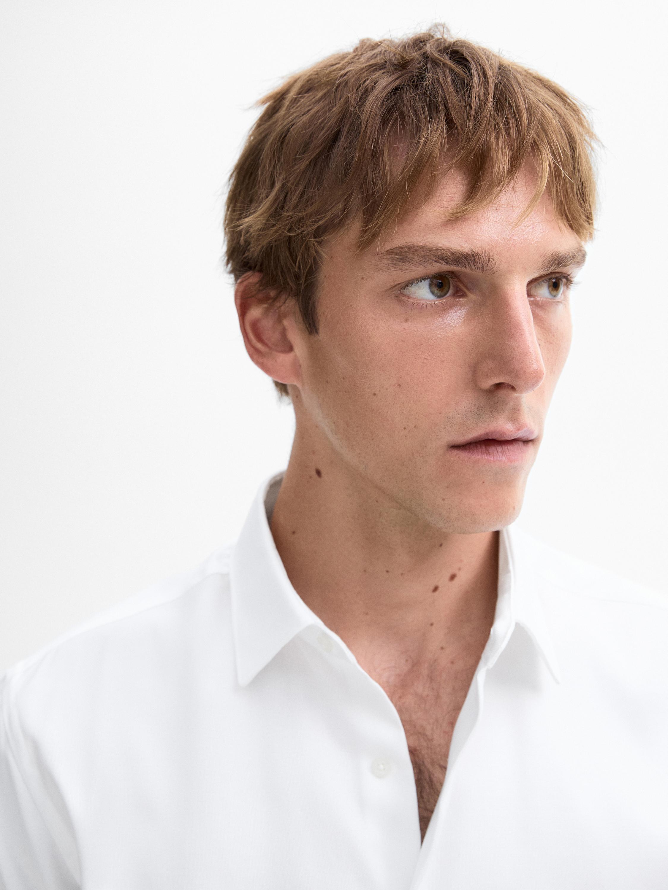 Slim fit easy iron Oxford shirt
