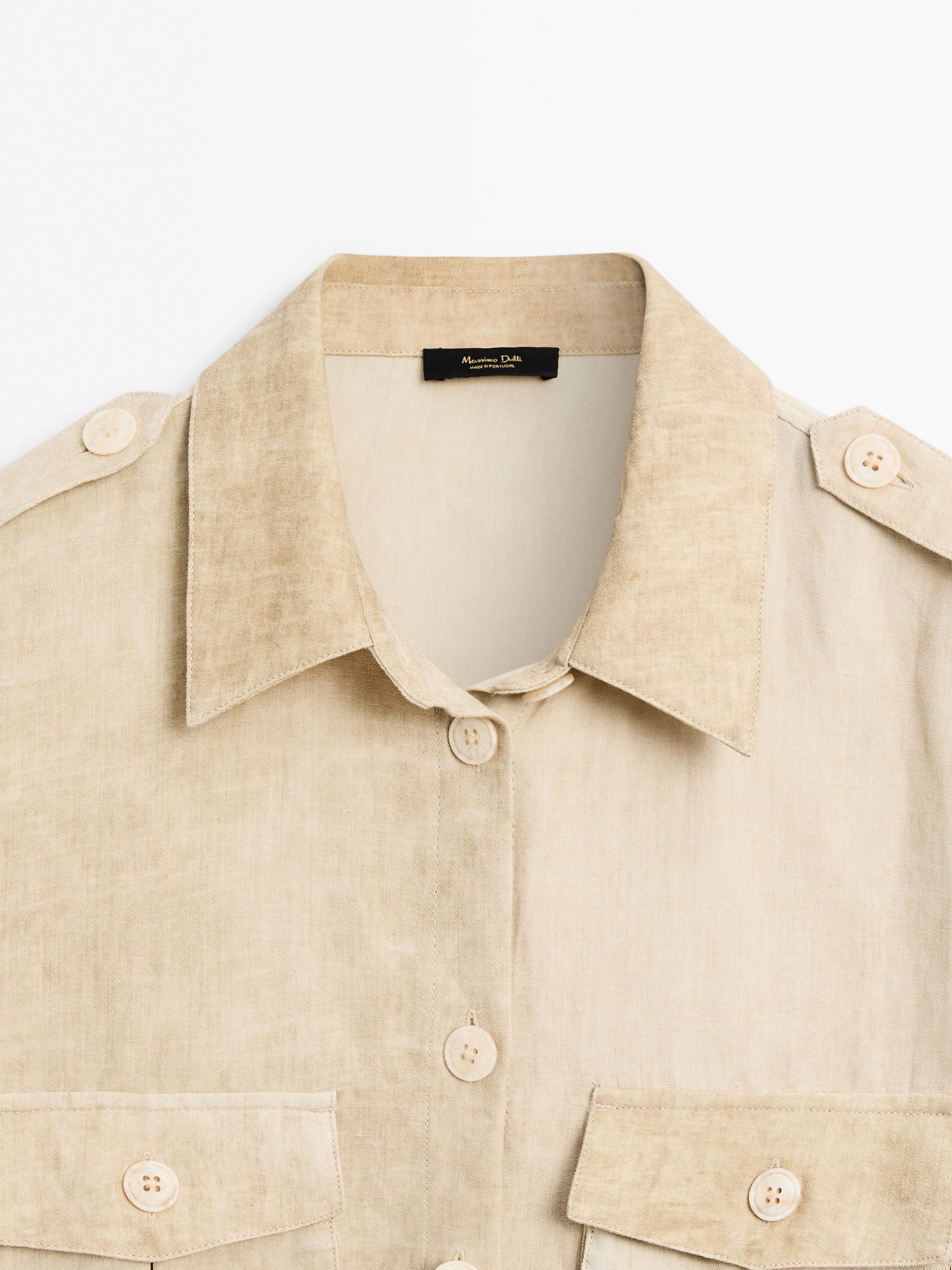 Short shirt with pocket details