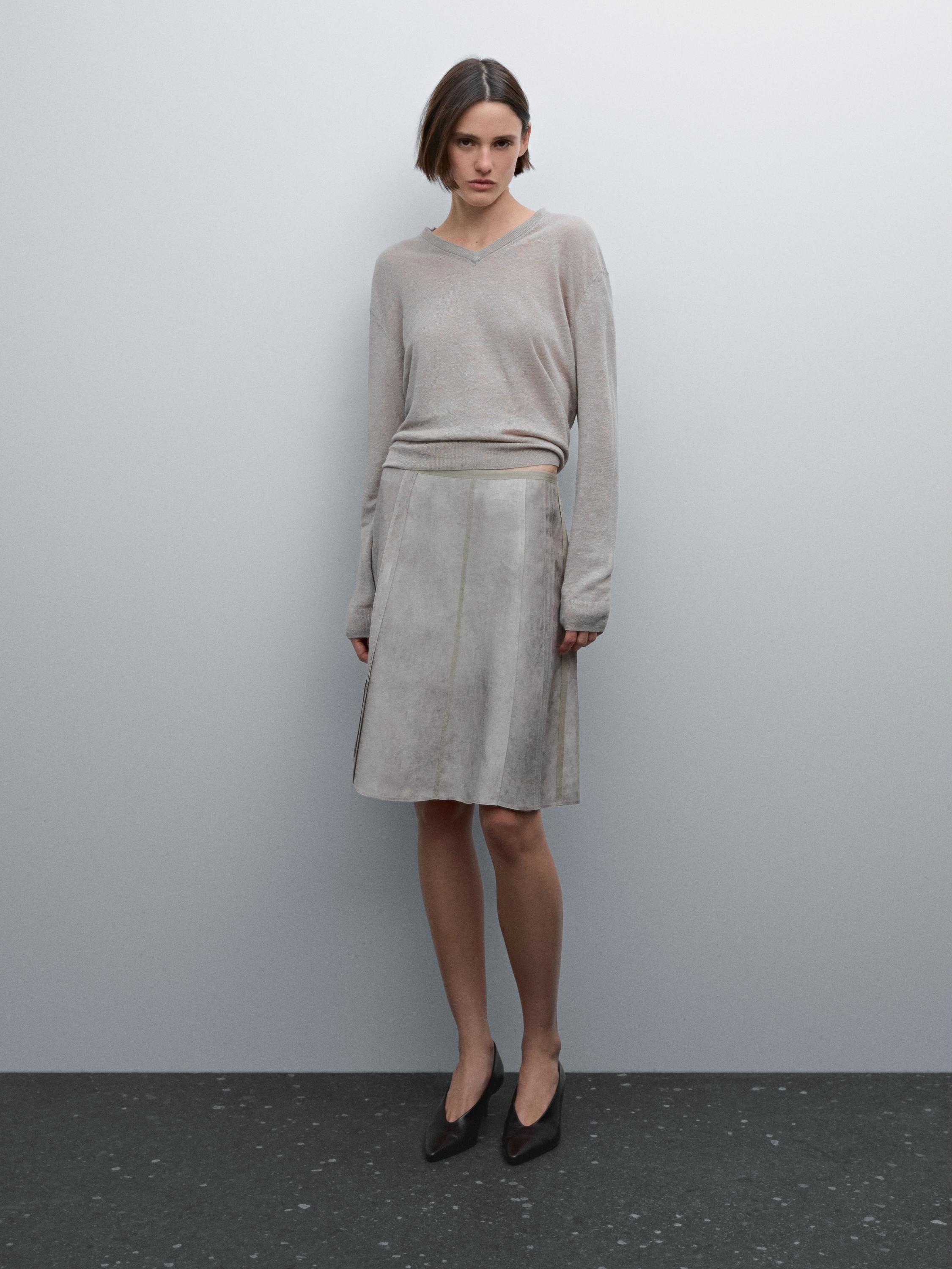 Jupe maltinto coutures apparentes