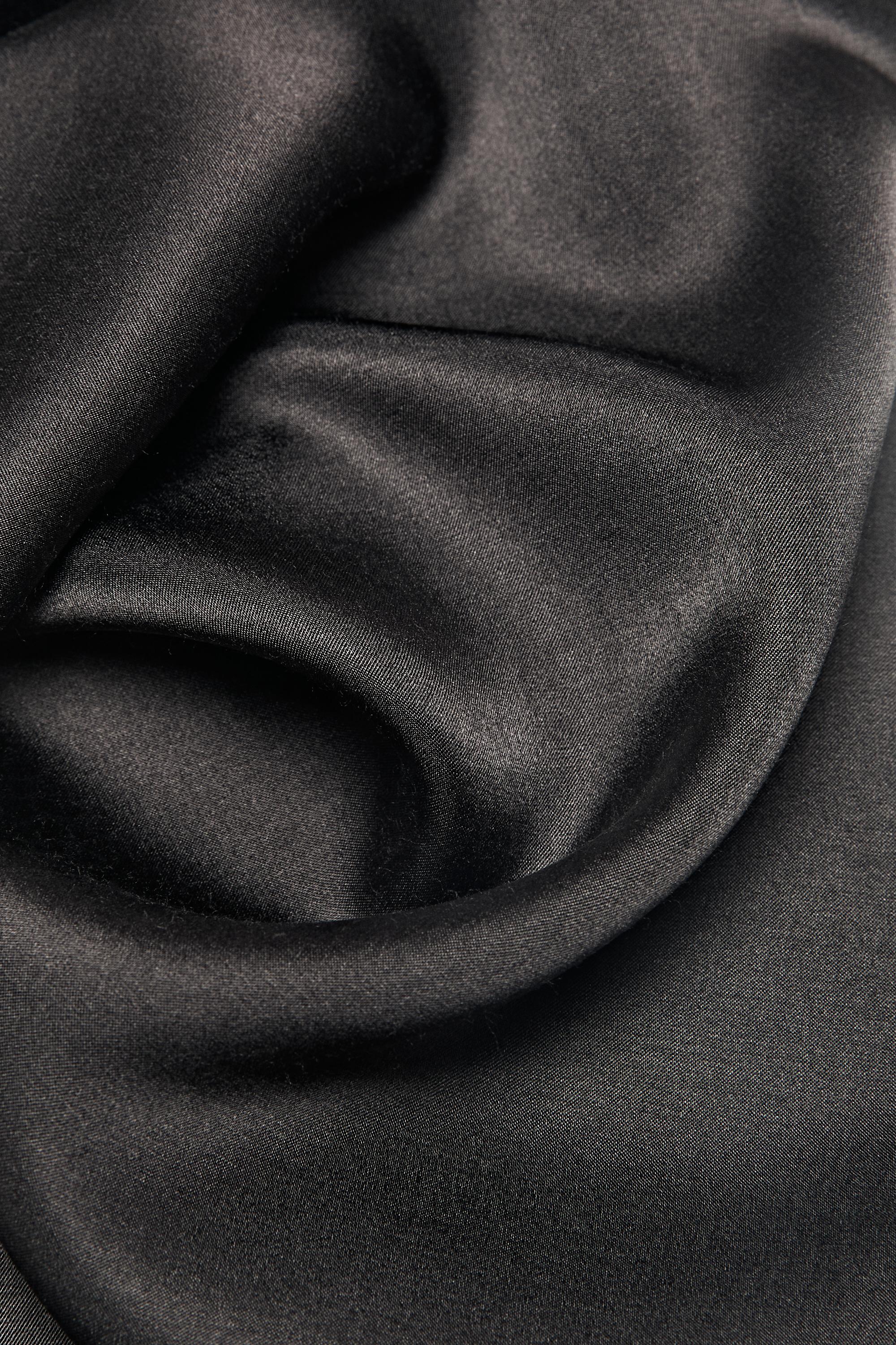 Satin scarf — ANTHRACITE GREY