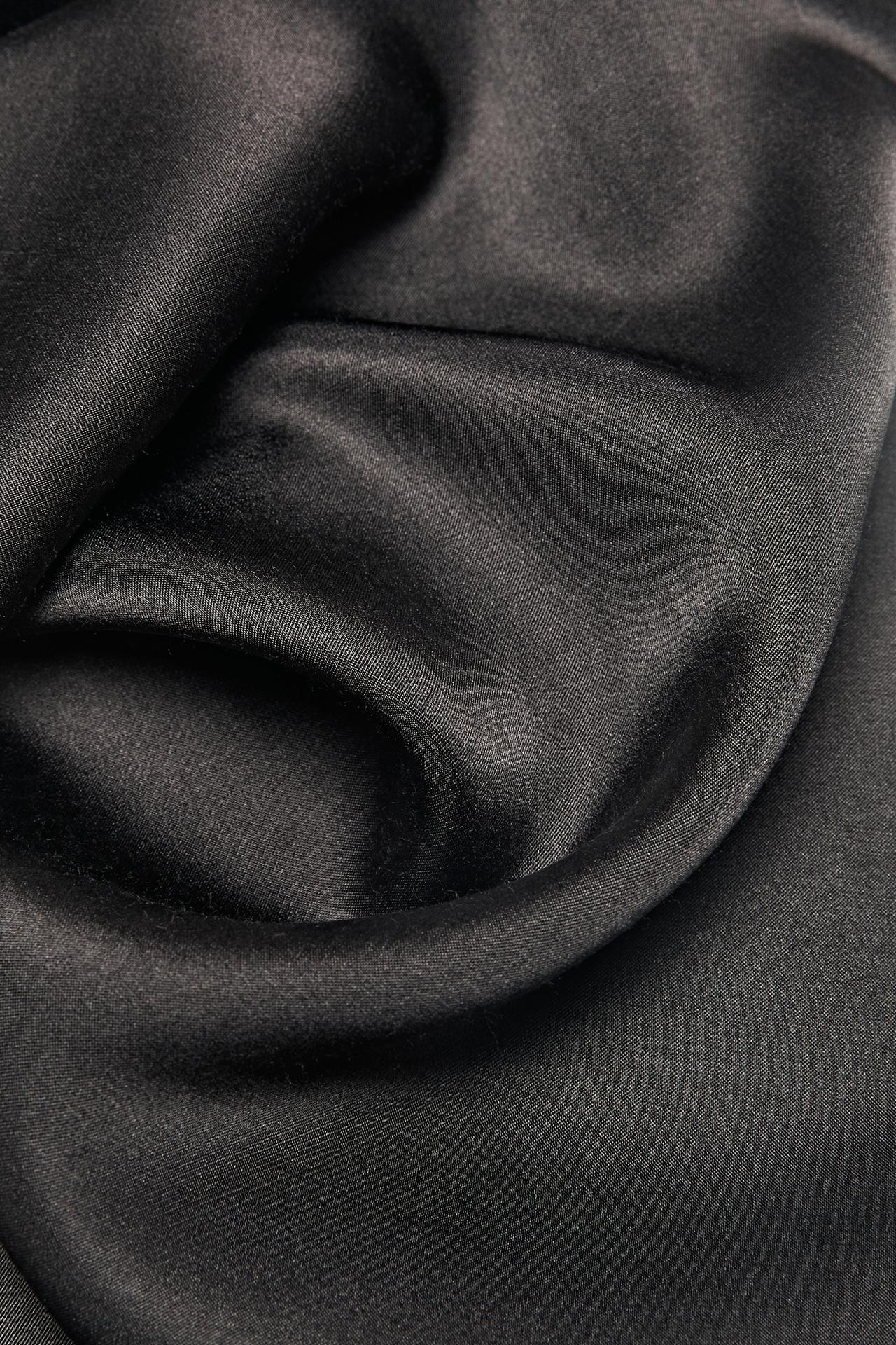 Satin scarf — ANTHRACITE GREY