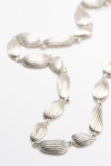 Pinstriped piece necklace — SILVER 4