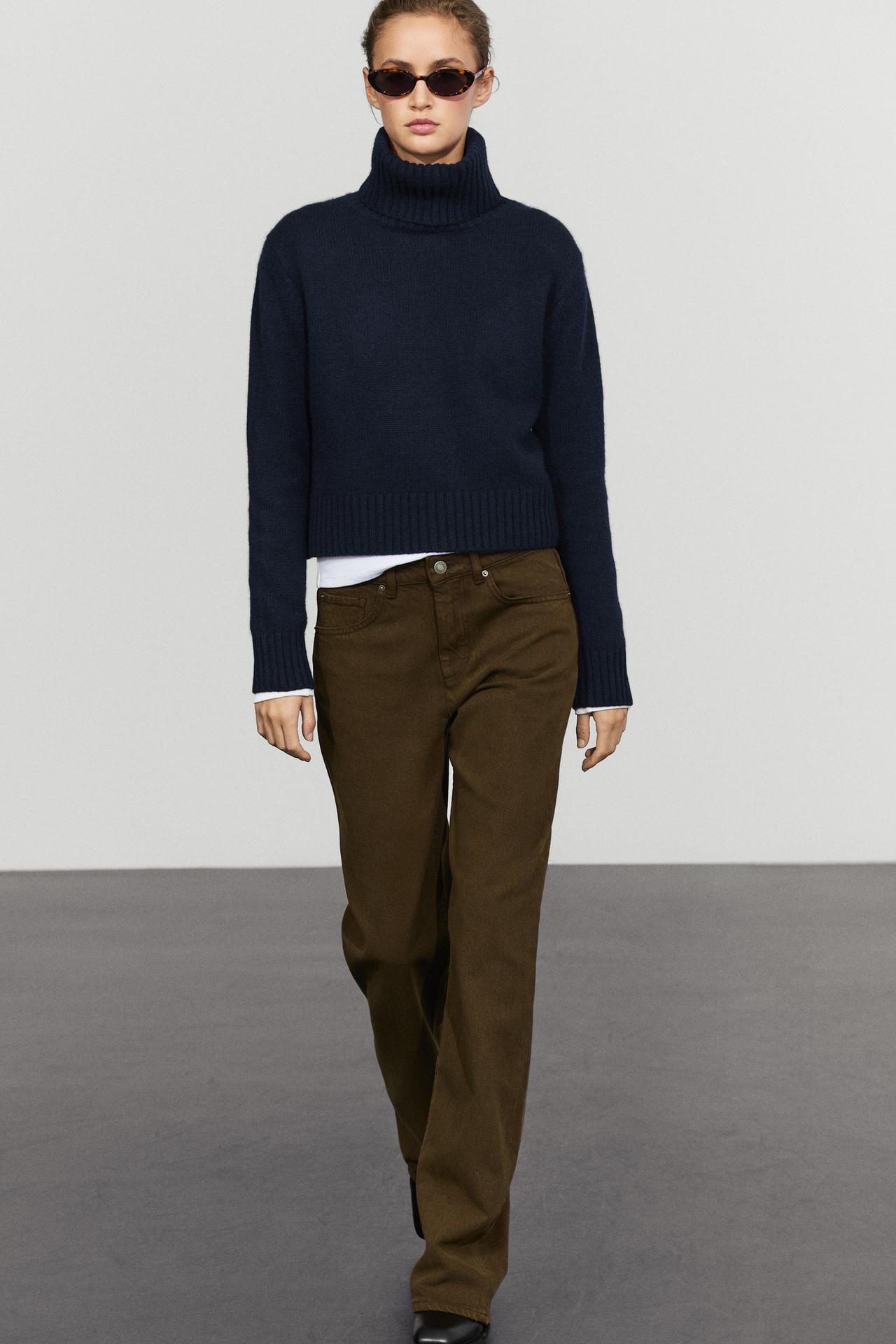 Straight-leg jeans — BROWN