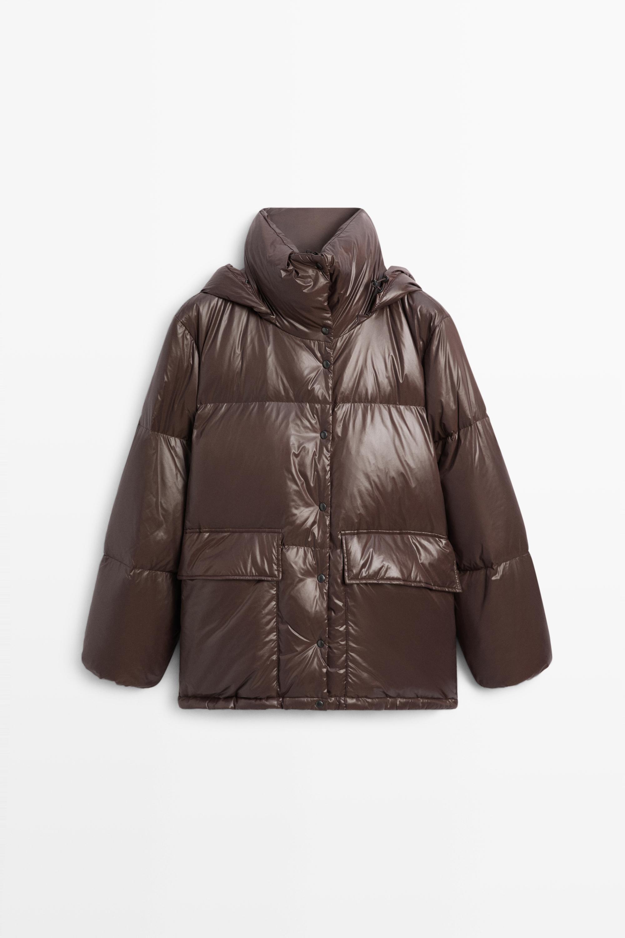 Stand-up collar down jacket