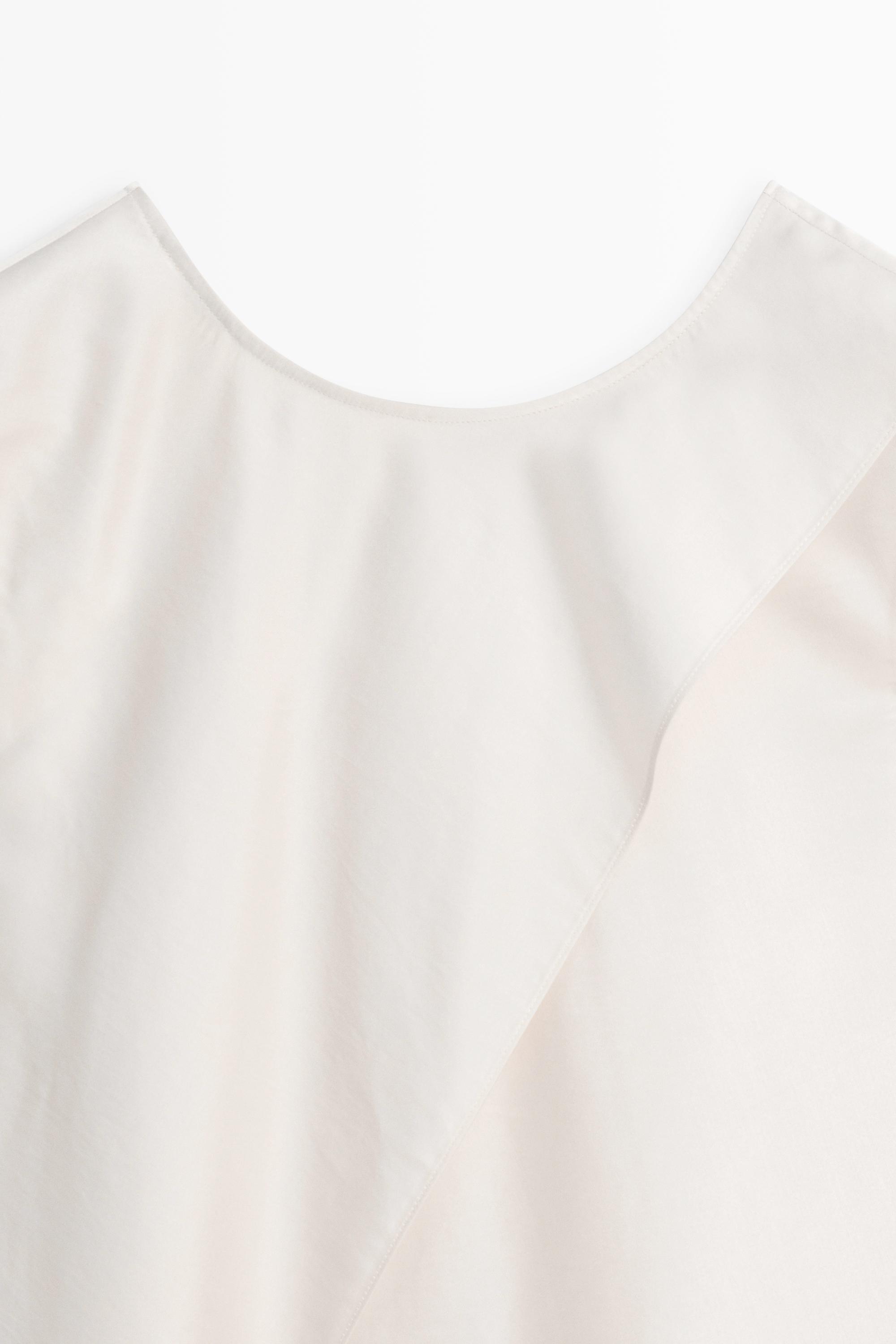 Asymmetric wrap top - STUDIO — CREAM