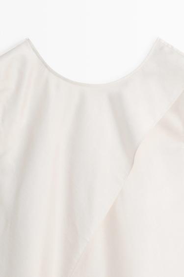 Asymmetric wrap top - STUDIO — CREAM 4