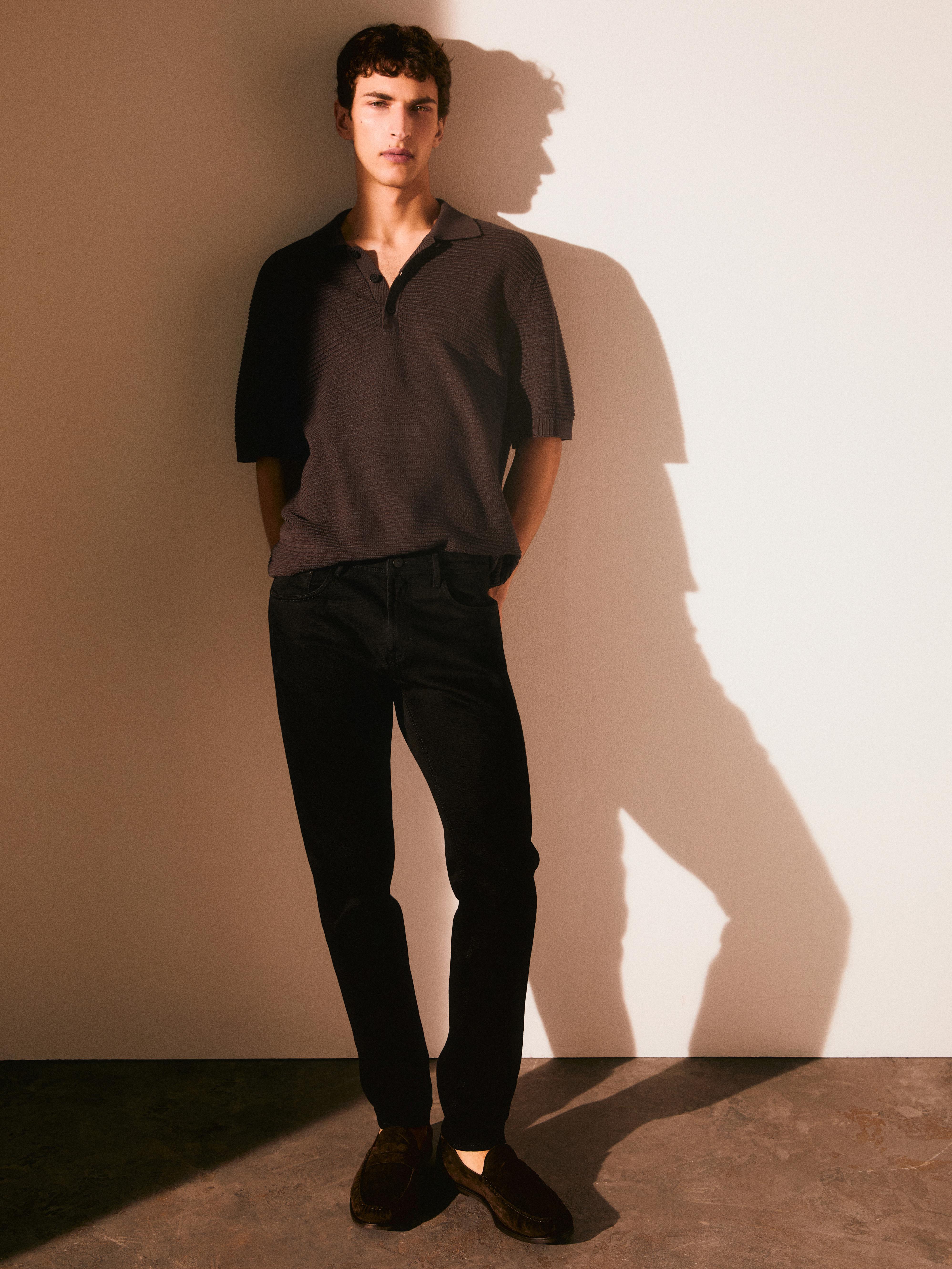 حذاء لوفر جلد شمواه بشريط علوي