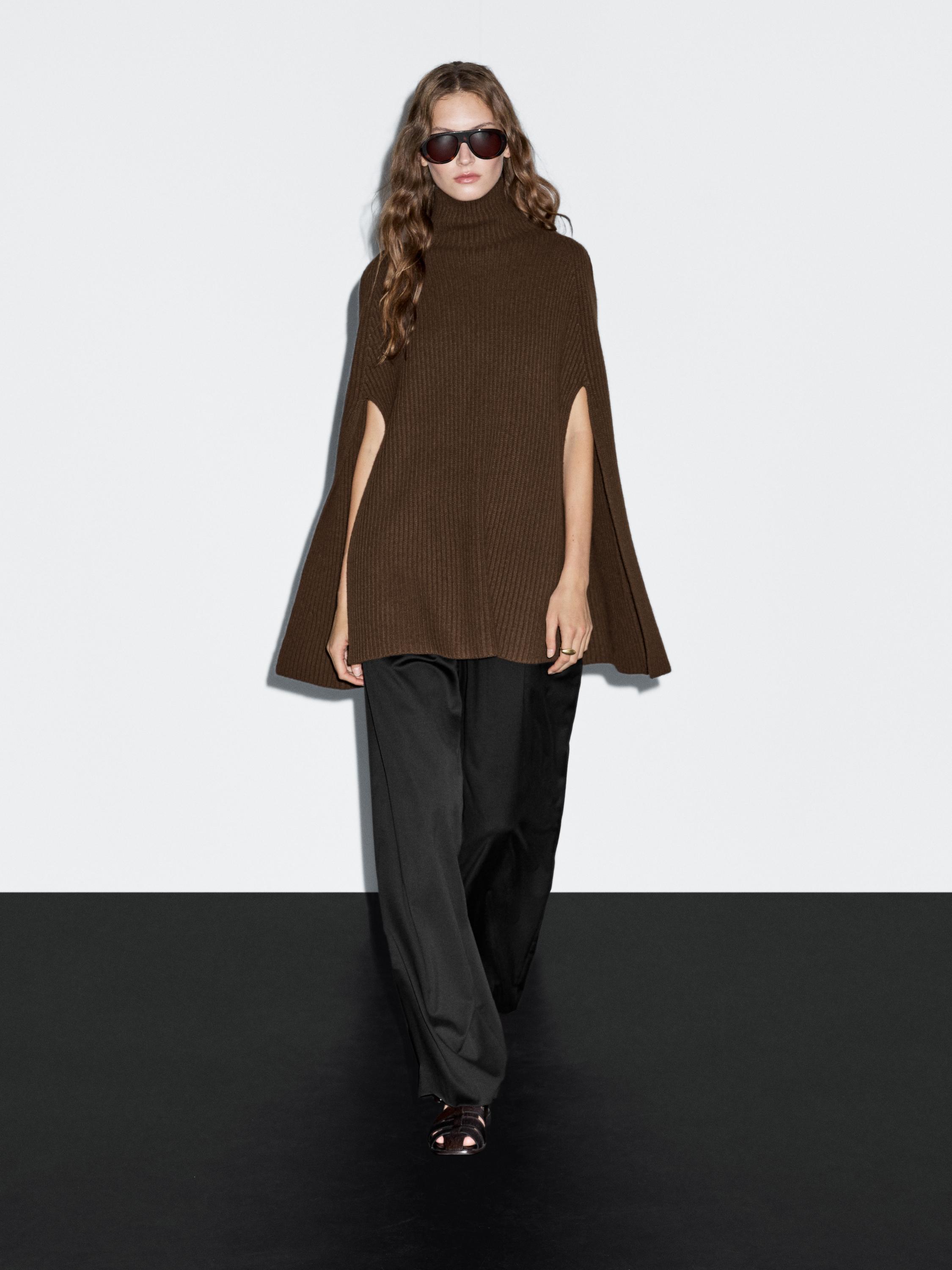 100% wool knitted coat