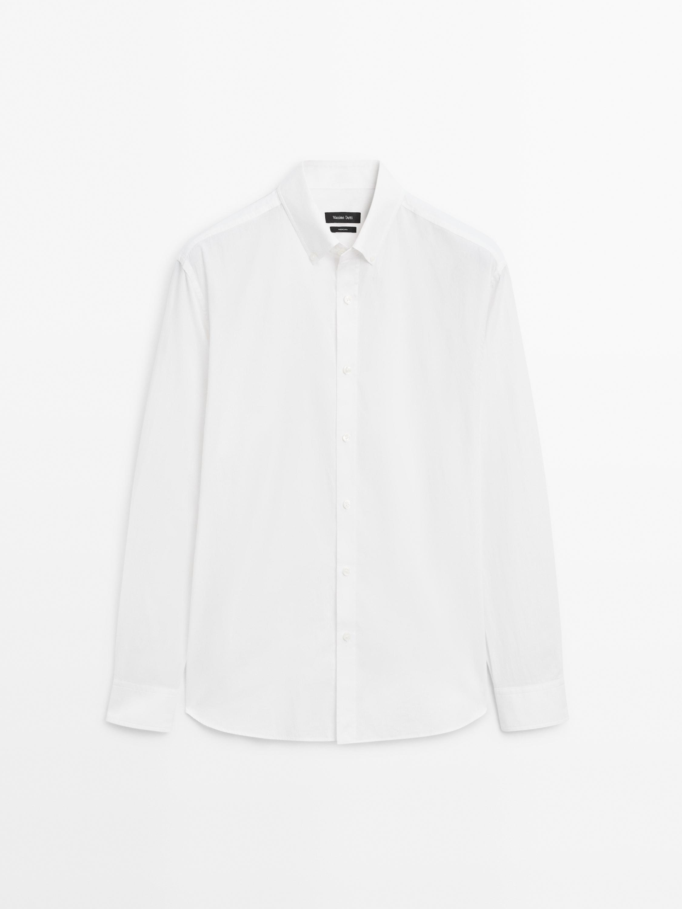 Regular-fit 100% cotton shirt