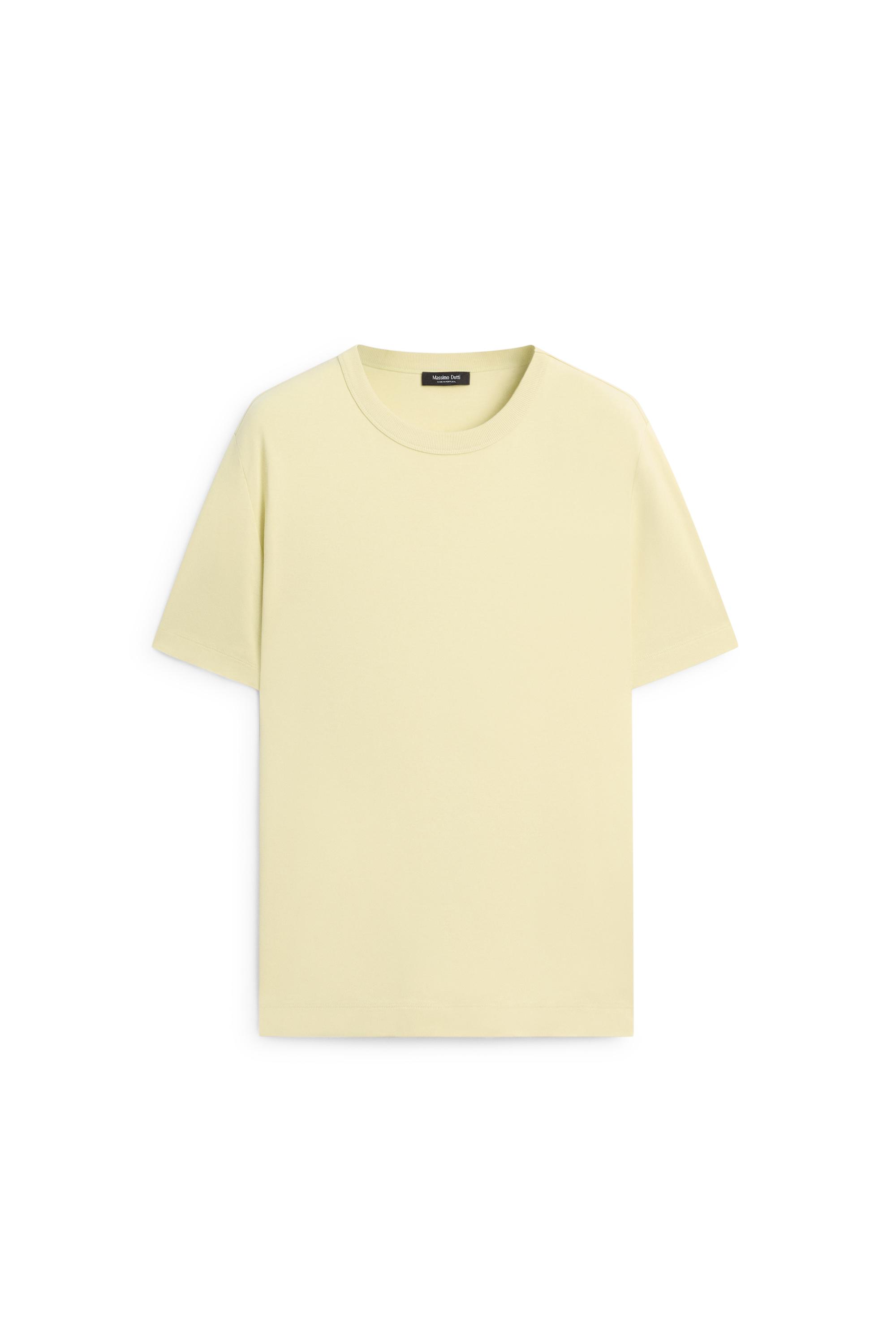 100% cotton short-sleeve T-shirt — LIME