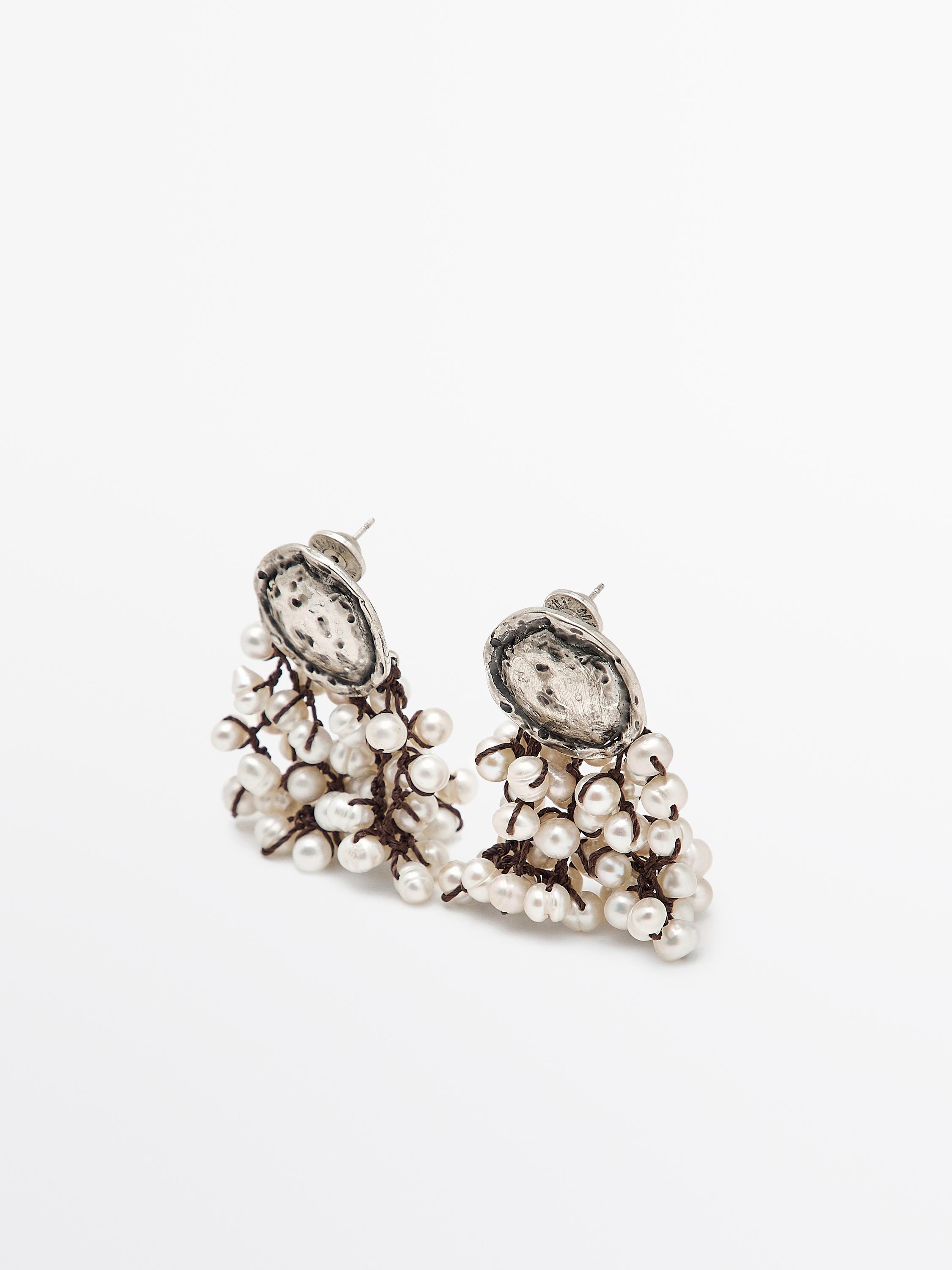 Pearl earrings