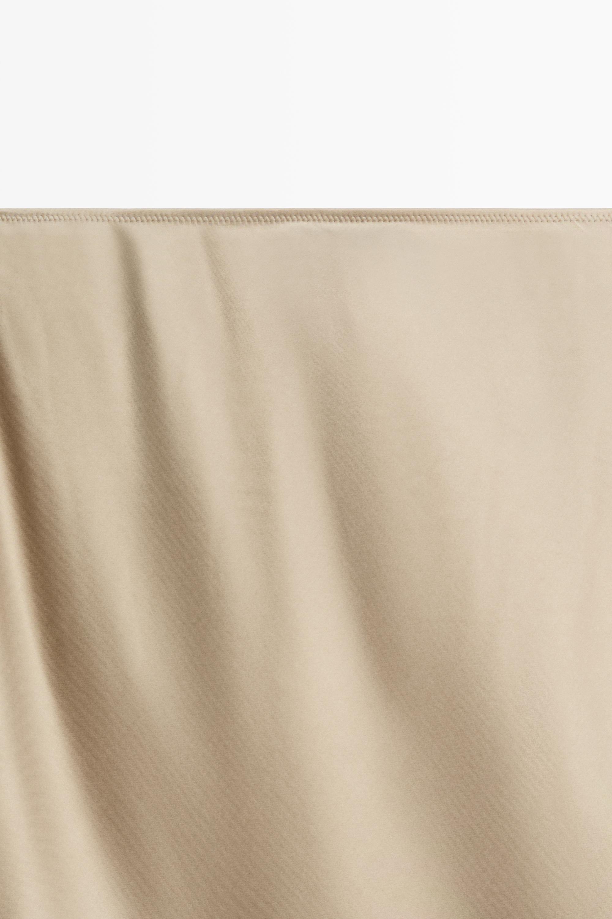 Satin midi skirt — CHAMPAGNE