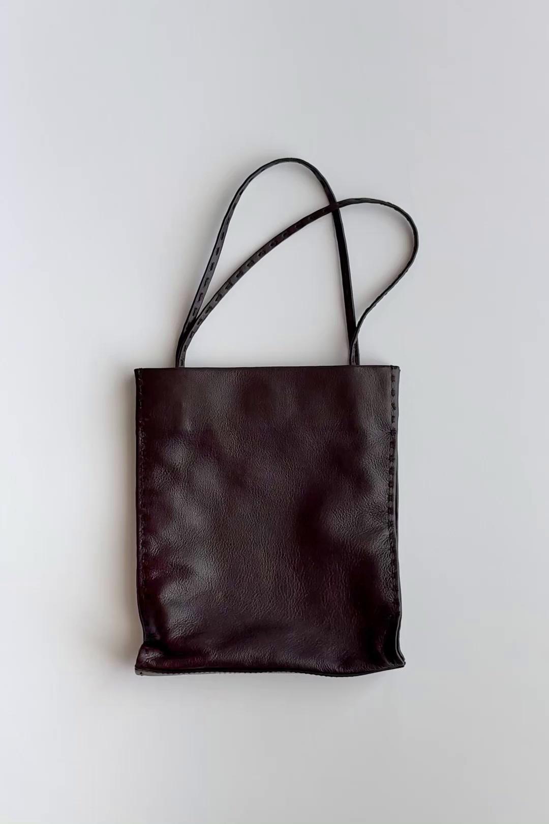 Medium braided nappa leather tote bag