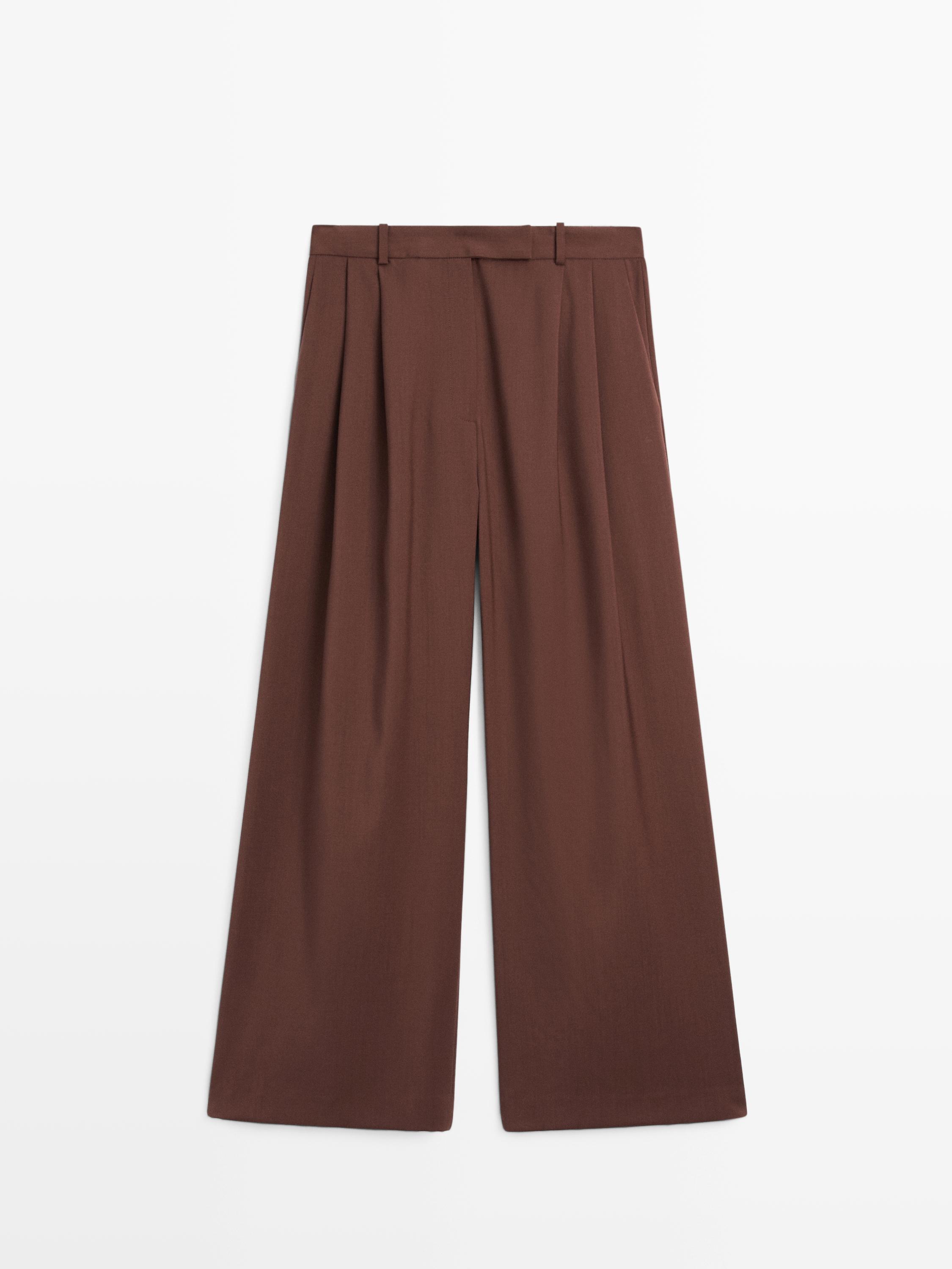 Pantalón ancho doble pinza - STUDIO