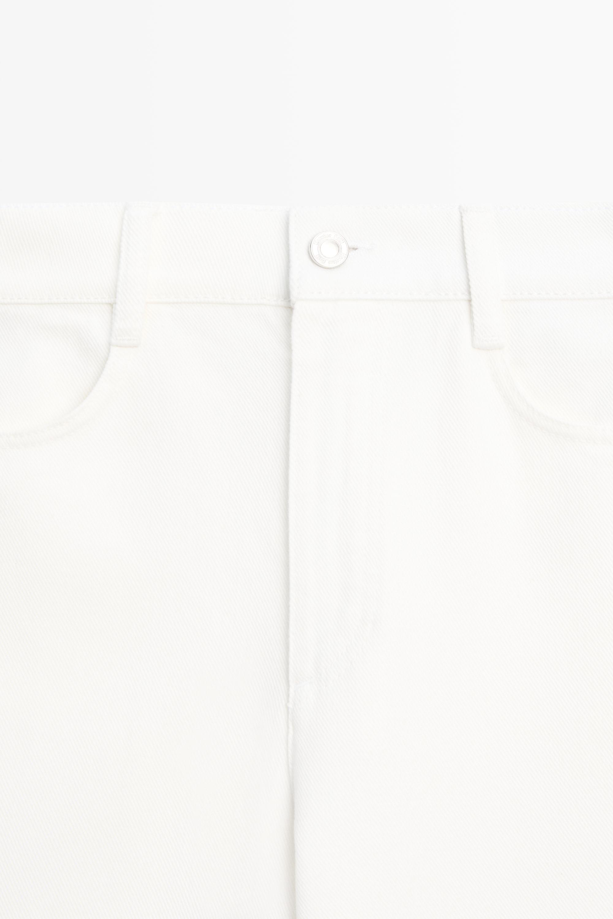 Flowy wide-leg jeans — WHITE