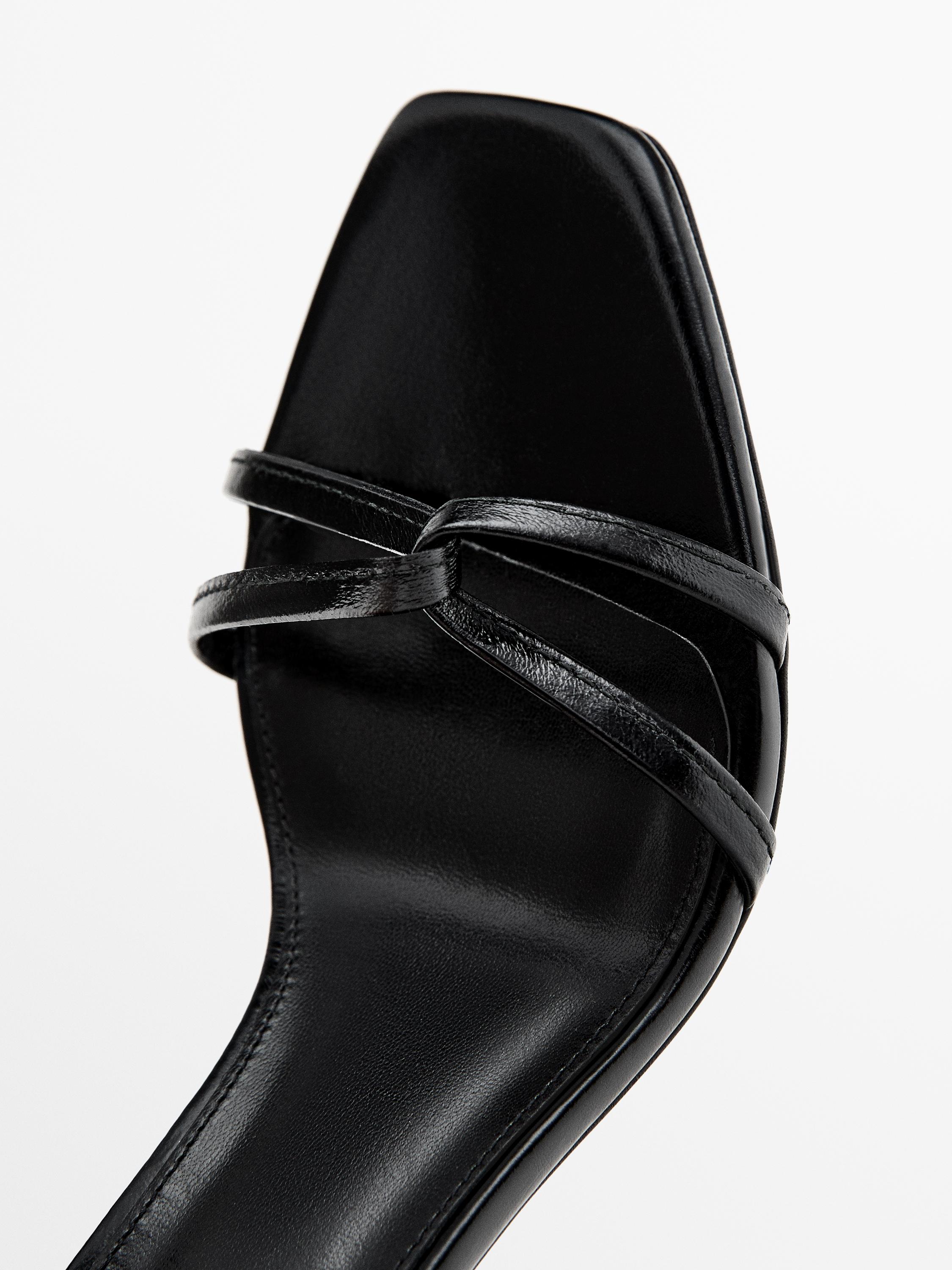 Strappy heeled sandals